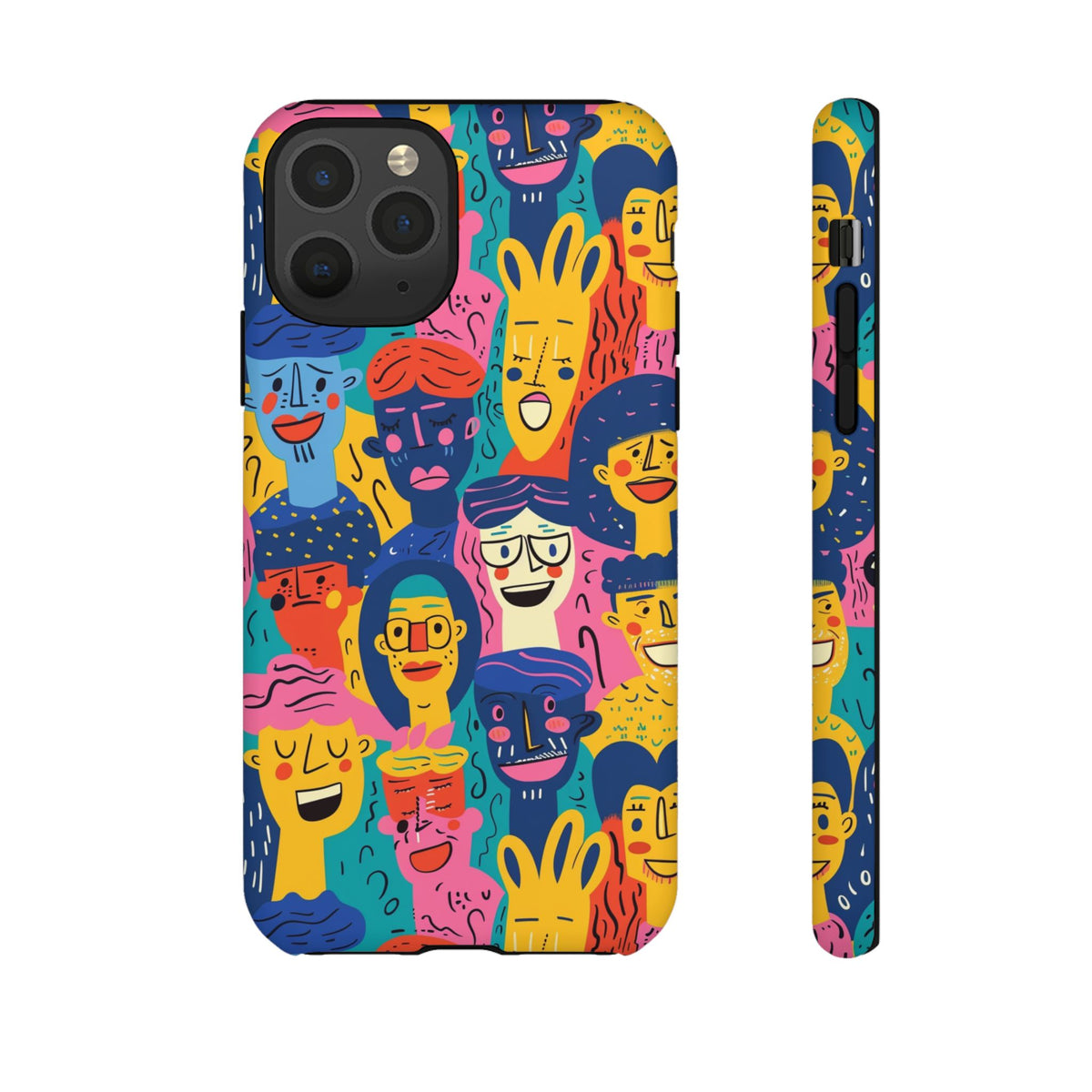 Happy Faces Phone Case – Joyful and Cheerful Design for a Bright Look 6