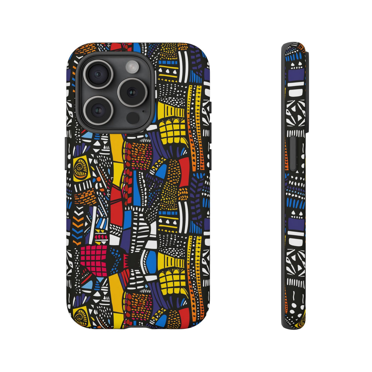 Stylish African Pattern Phone Case – Unique and Vibrant Protection 201