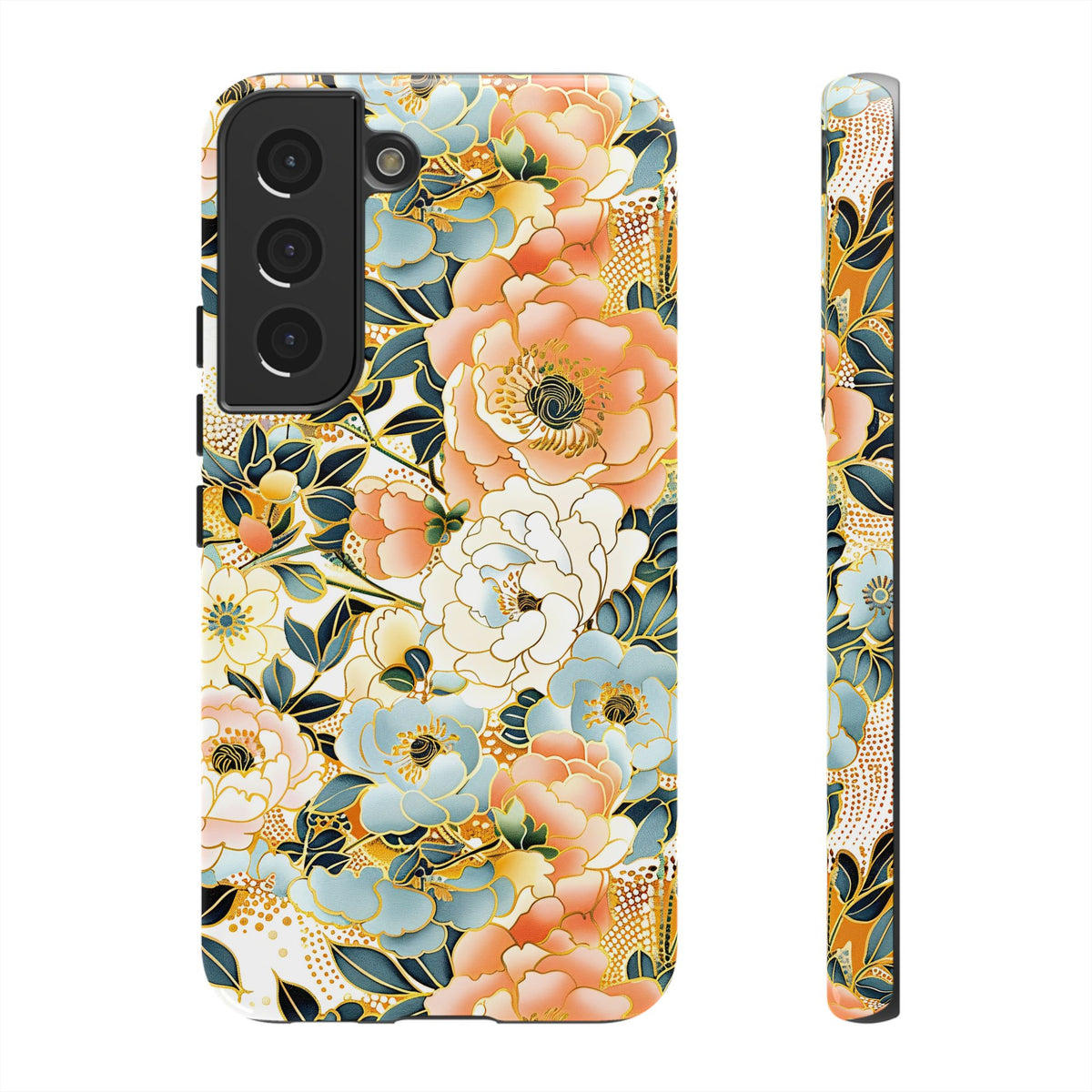 Japanese Blossom Asian Floral Design Phone Case – Elegant Floral Phone Cover 5