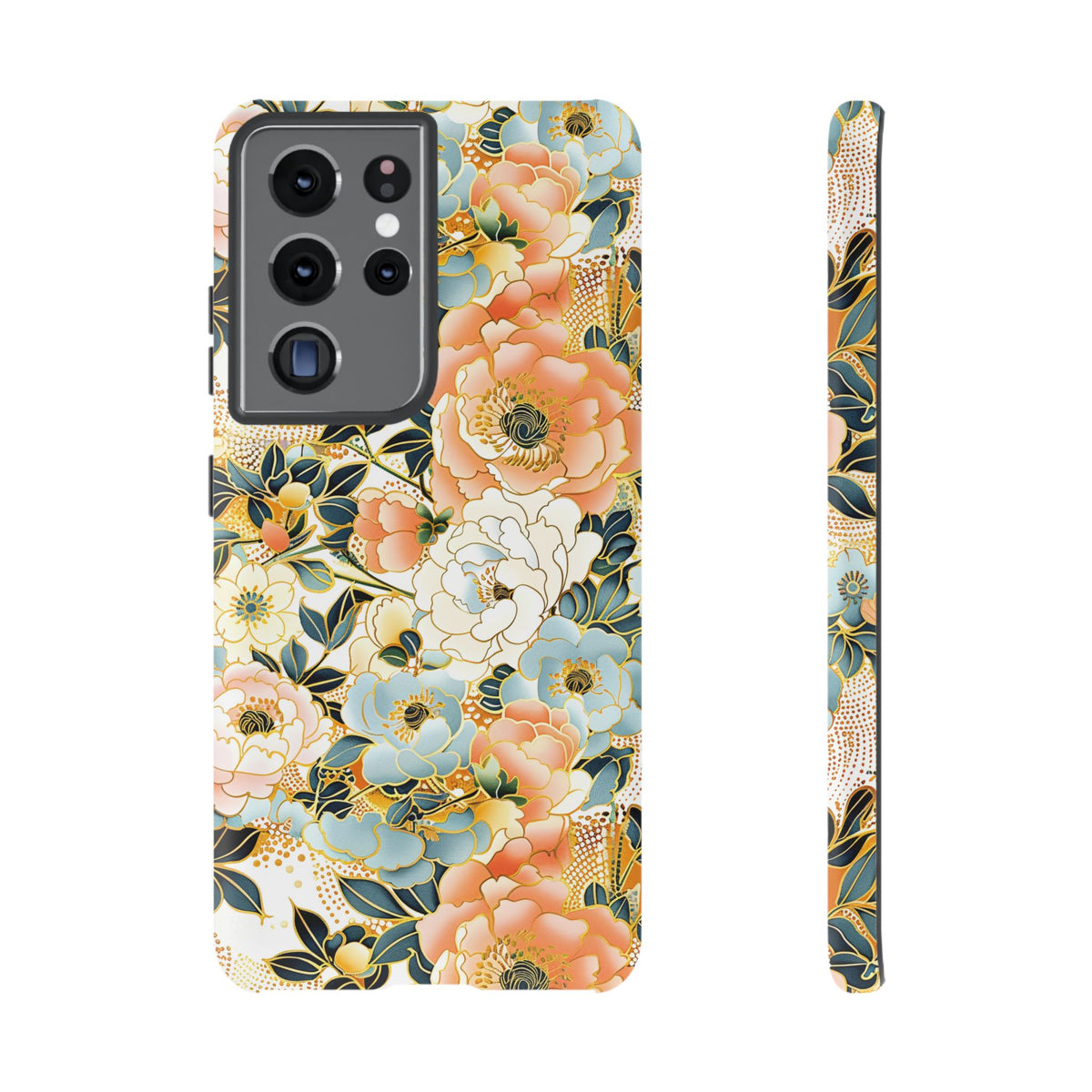 Japanese Blossom Asian Floral Design Phone Case – Elegant Floral Phone Cover 5