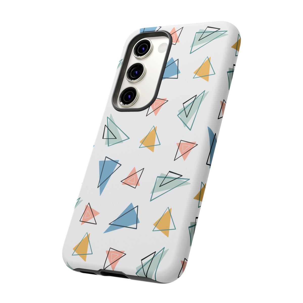 Triangle Pattern Phone Case – Modern & Durable Geometric Design