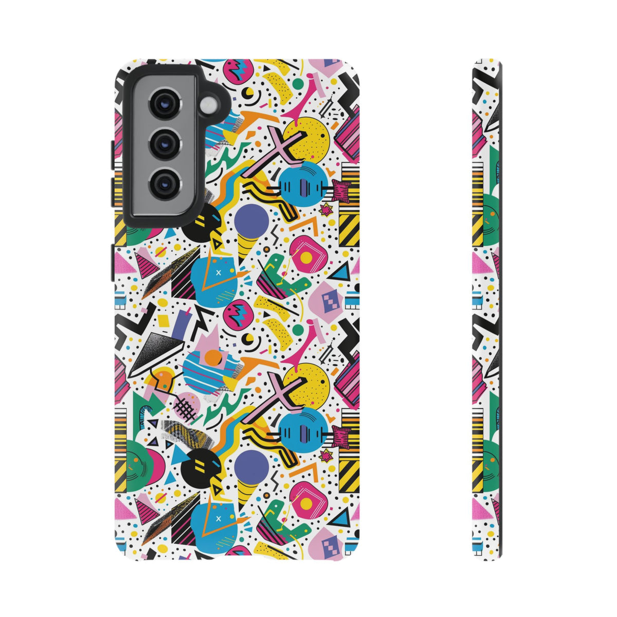 90s Themed Seamless Pattern Phone Case – Embrace Retro Style and Protection 225