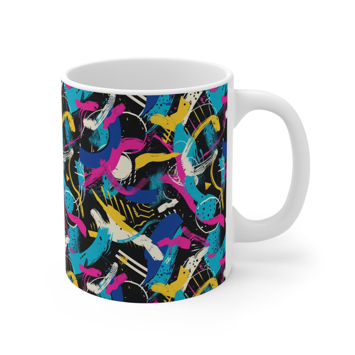 90s Retro Coffee Mug - Full Wrap Design 497