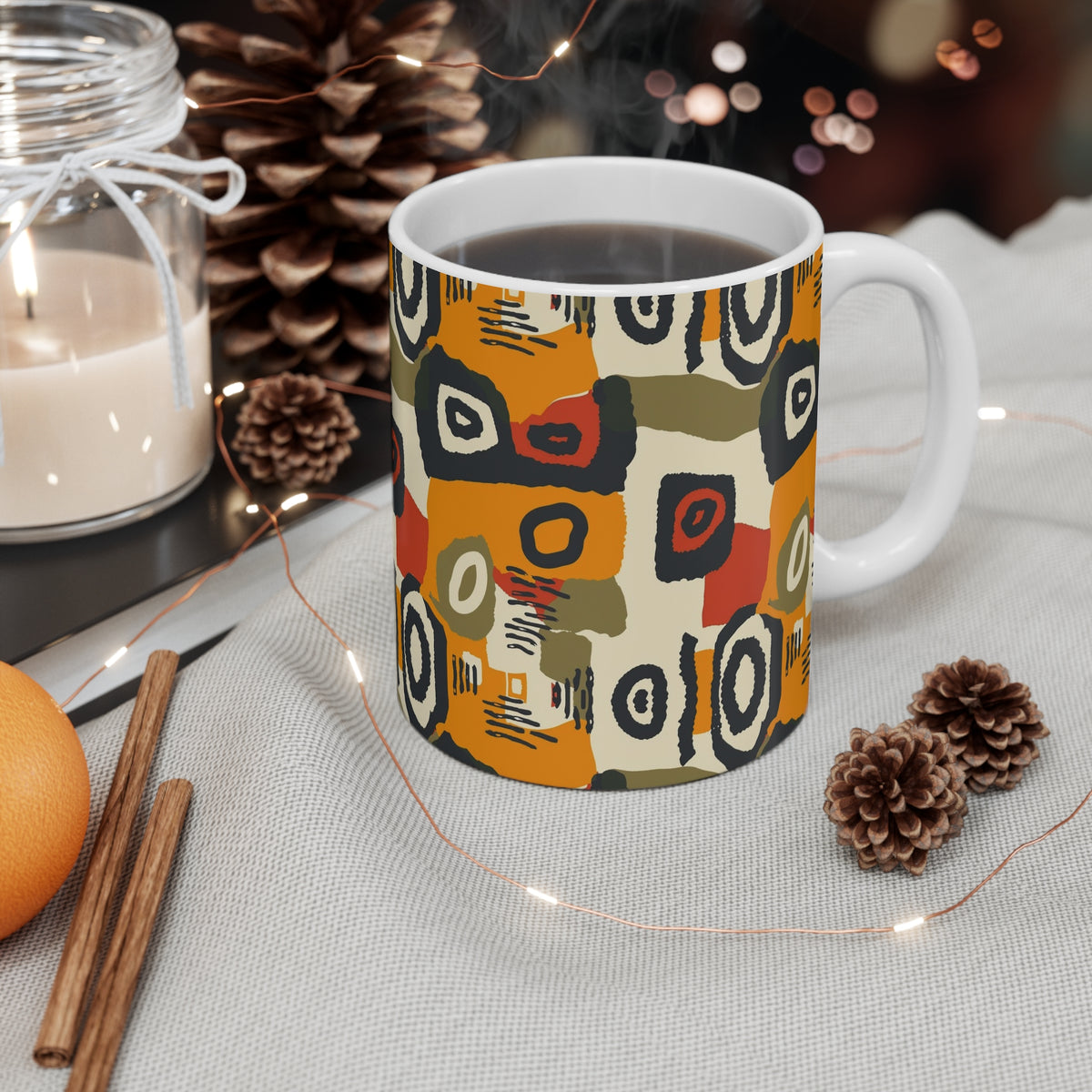 All-Over African Pattern Coffee Mug 221