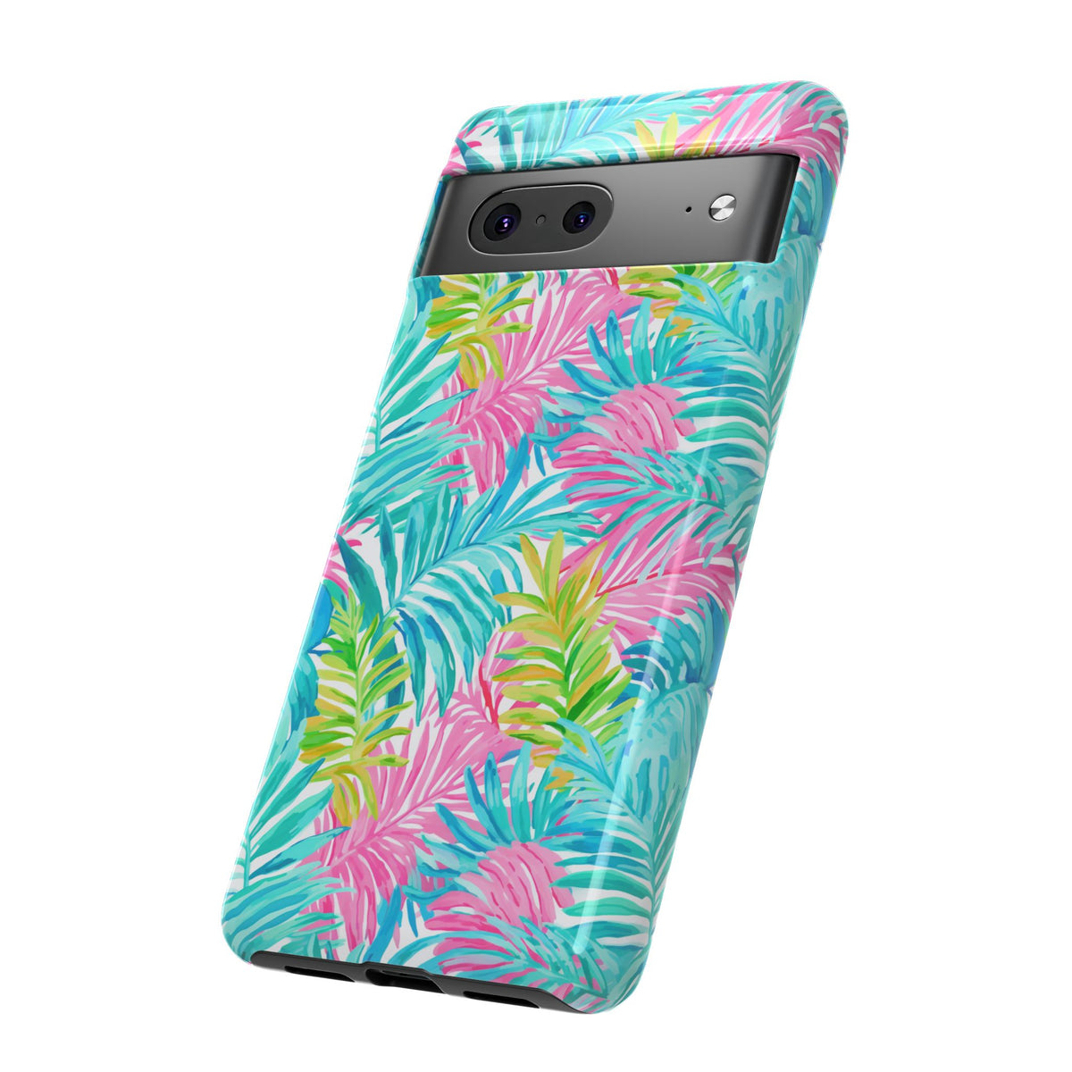 Vibrant Summer Leaves Phone Case – Colorful & Durable Summer Design