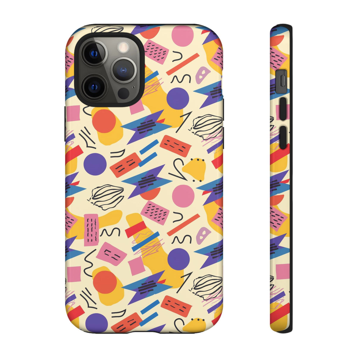 90s Themed Seamless Pattern Phone Case – Embrace Retro Style and Protection 270