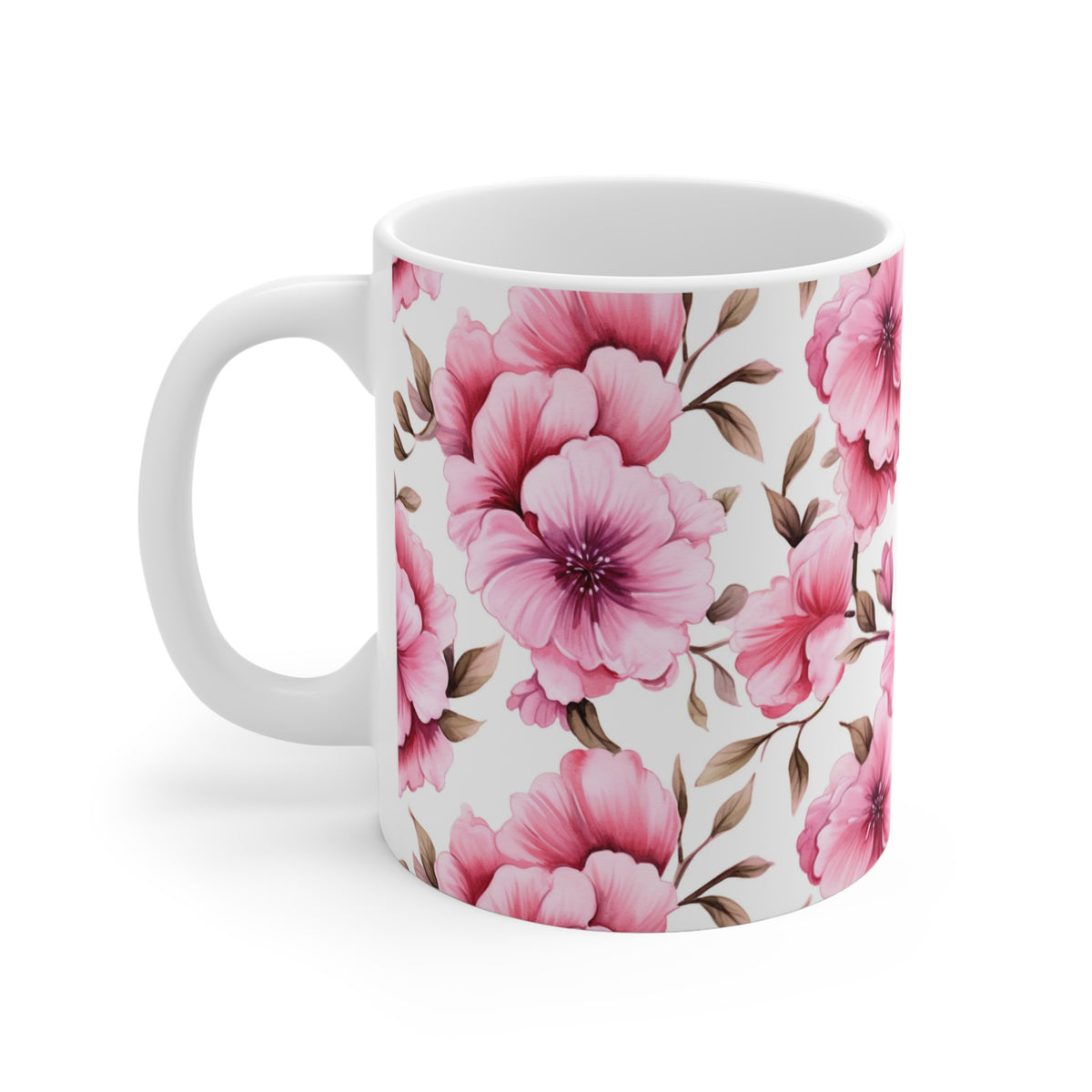 Various Watercolor Design All Over Coffee Mug – Unique Artistic Ceramic Coffee Cup 337