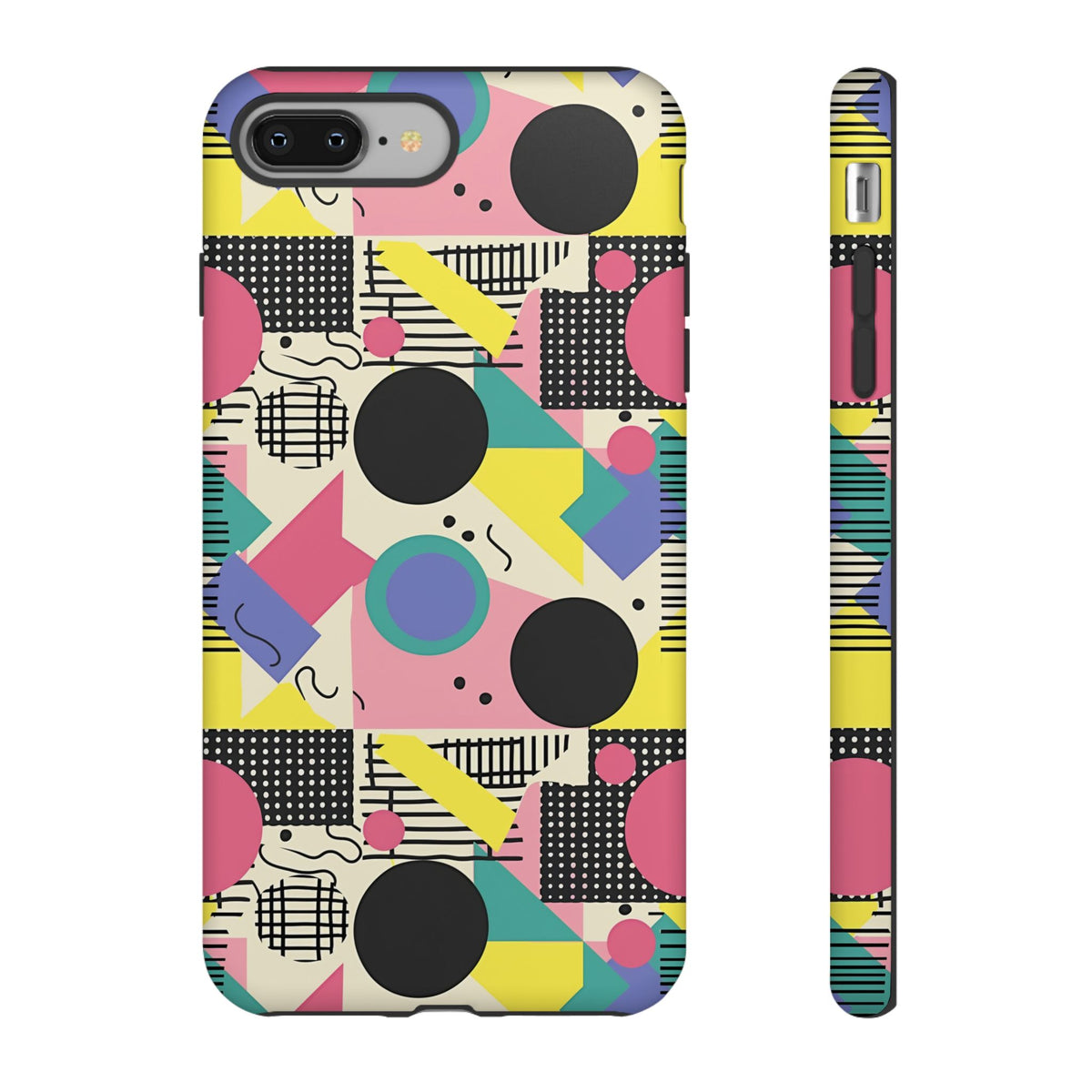 90s Themed Seamless Pattern Phone Case – Embrace Retro Style and Protection 228