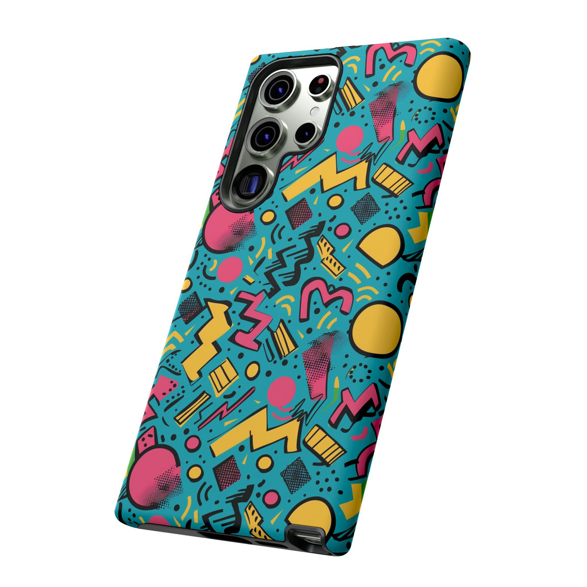 90s Themed Seamless Pattern Phone Case – Embrace Retro Style and Protection 253