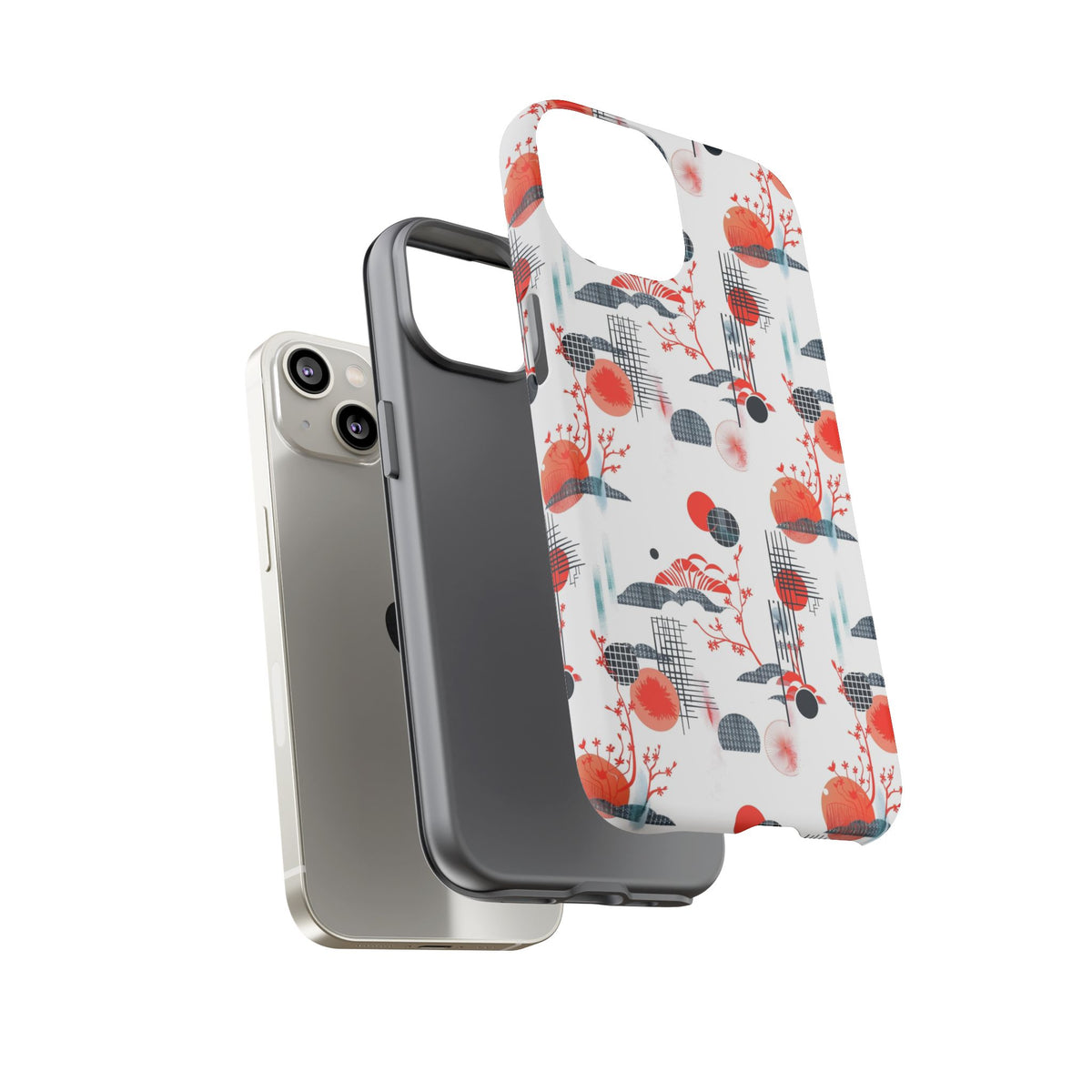 Japanese Pattern Phone Case – Elegant & Timeless Design for Your Phone 082