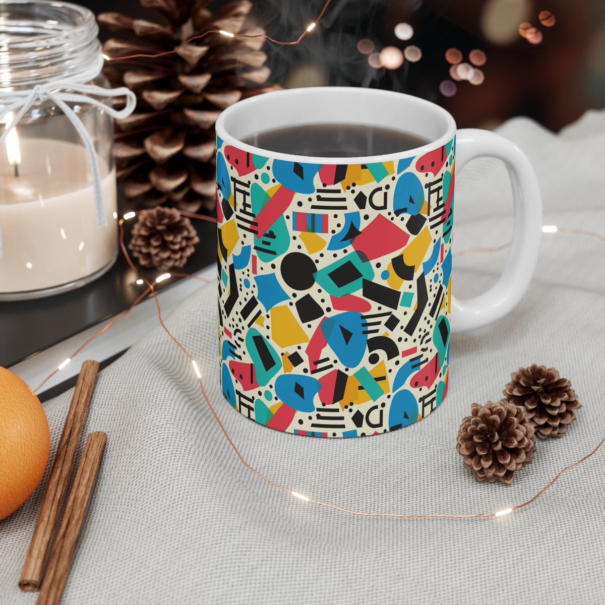 90s Retro Coffee Mug - Full Wrap Design 598