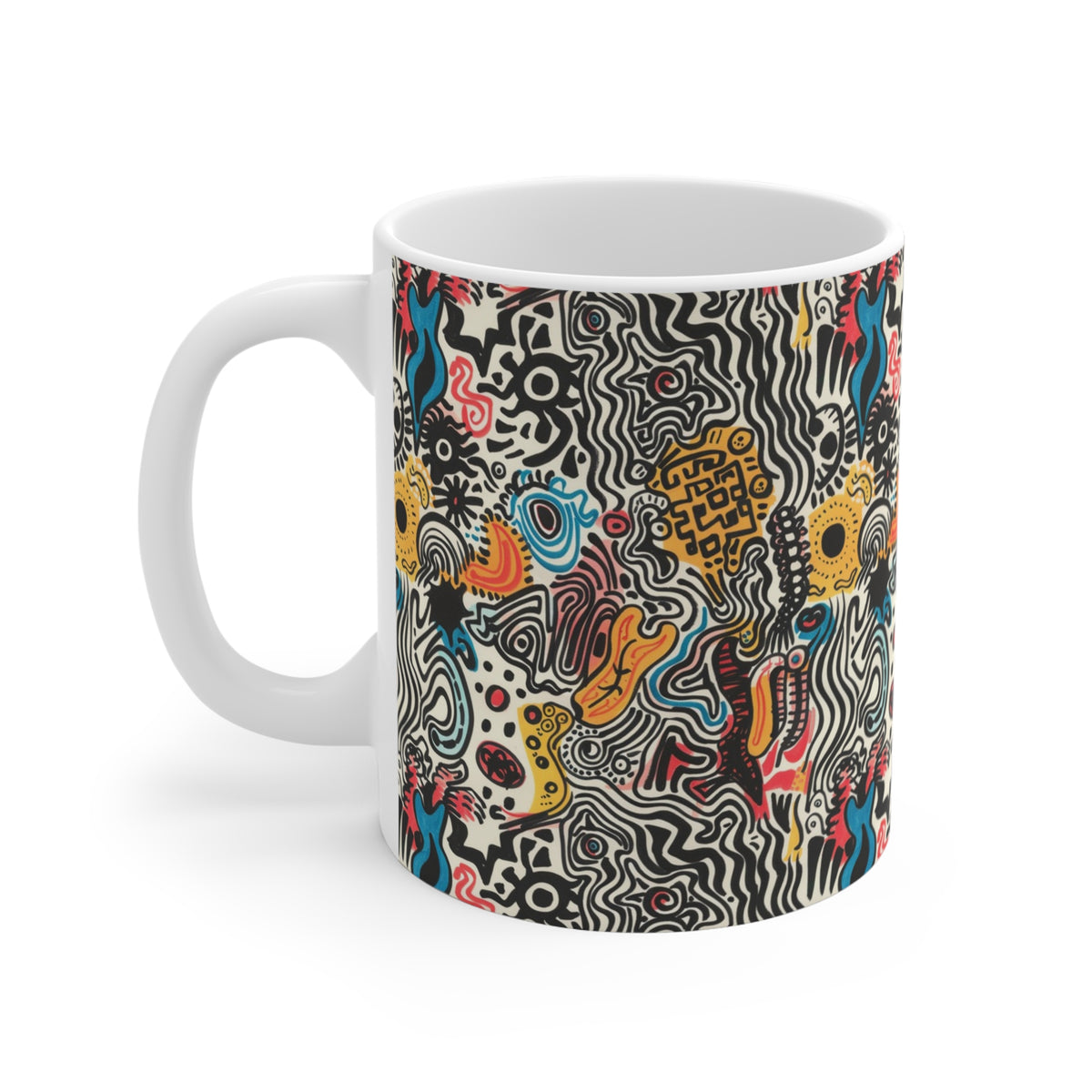 Artistic Doodle Coffee Mug - Sip with Imagination 170