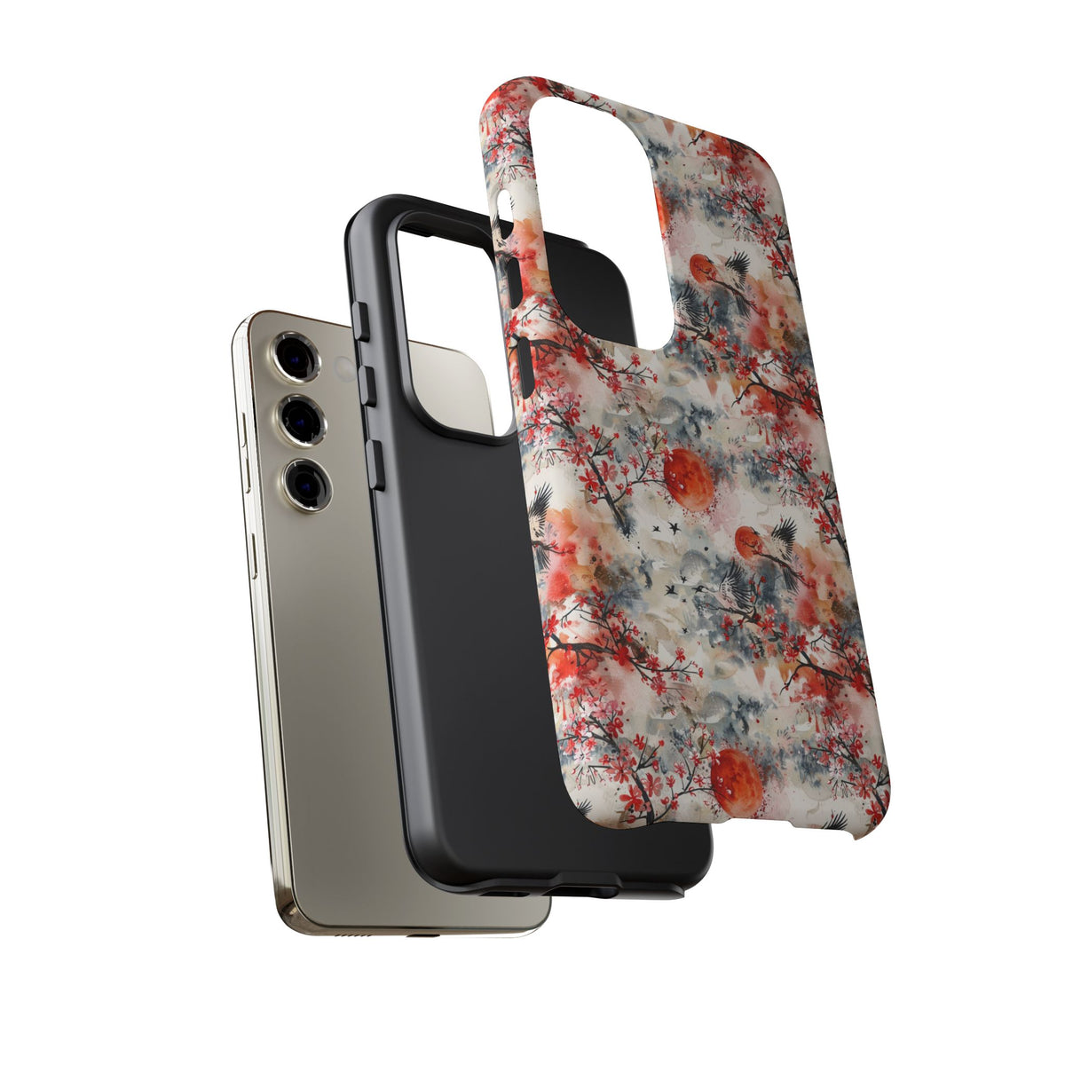 Japanese Pattern Phone Case – Elegant & Timeless Design for Your Phone 110