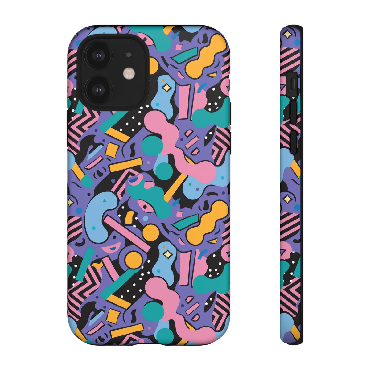 90s Themed Seamless Pattern Phone Case – Embrace Retro Style and Protection 234