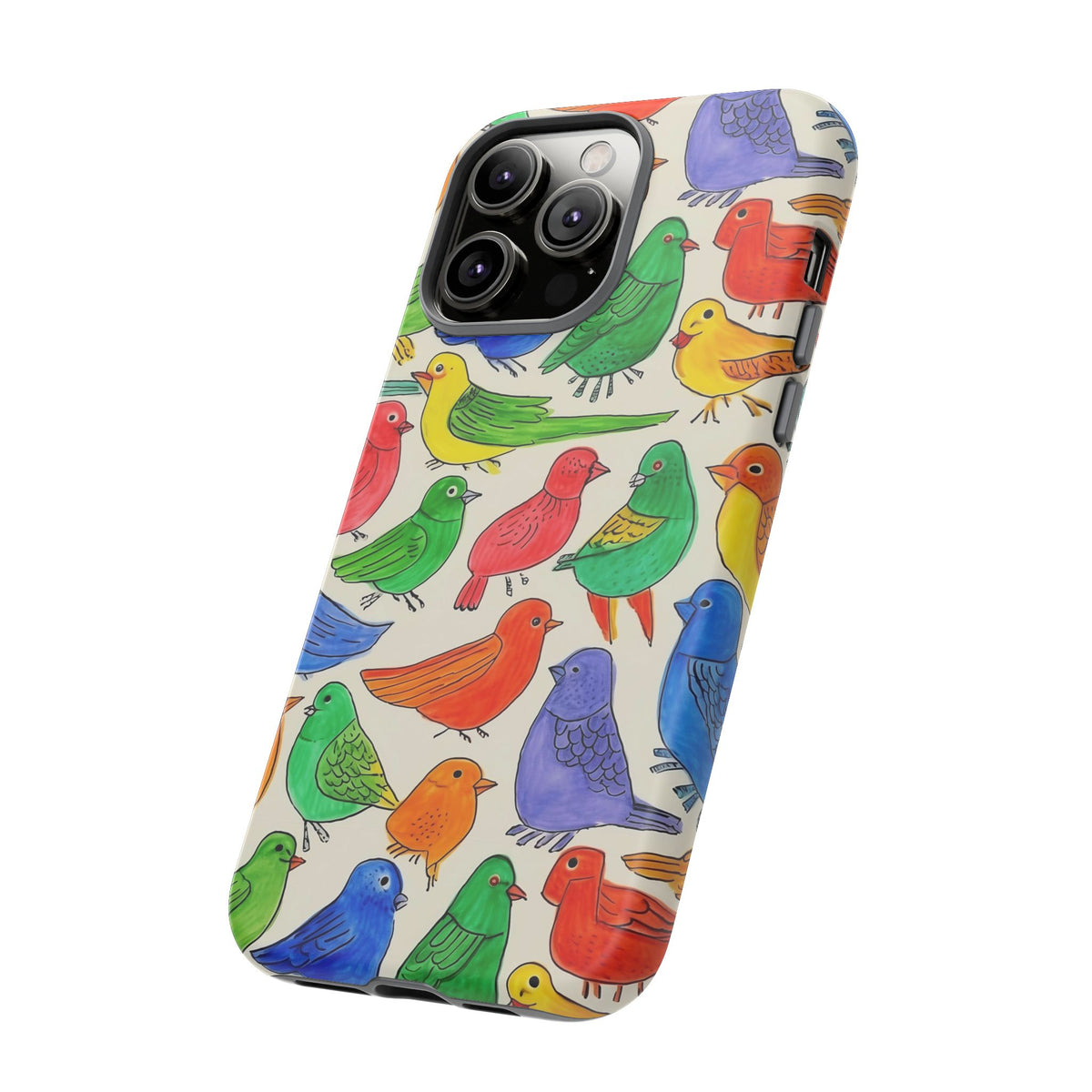 Birds Seamless Pattern Phone Case – Elegant and Timeless Avian Design 2