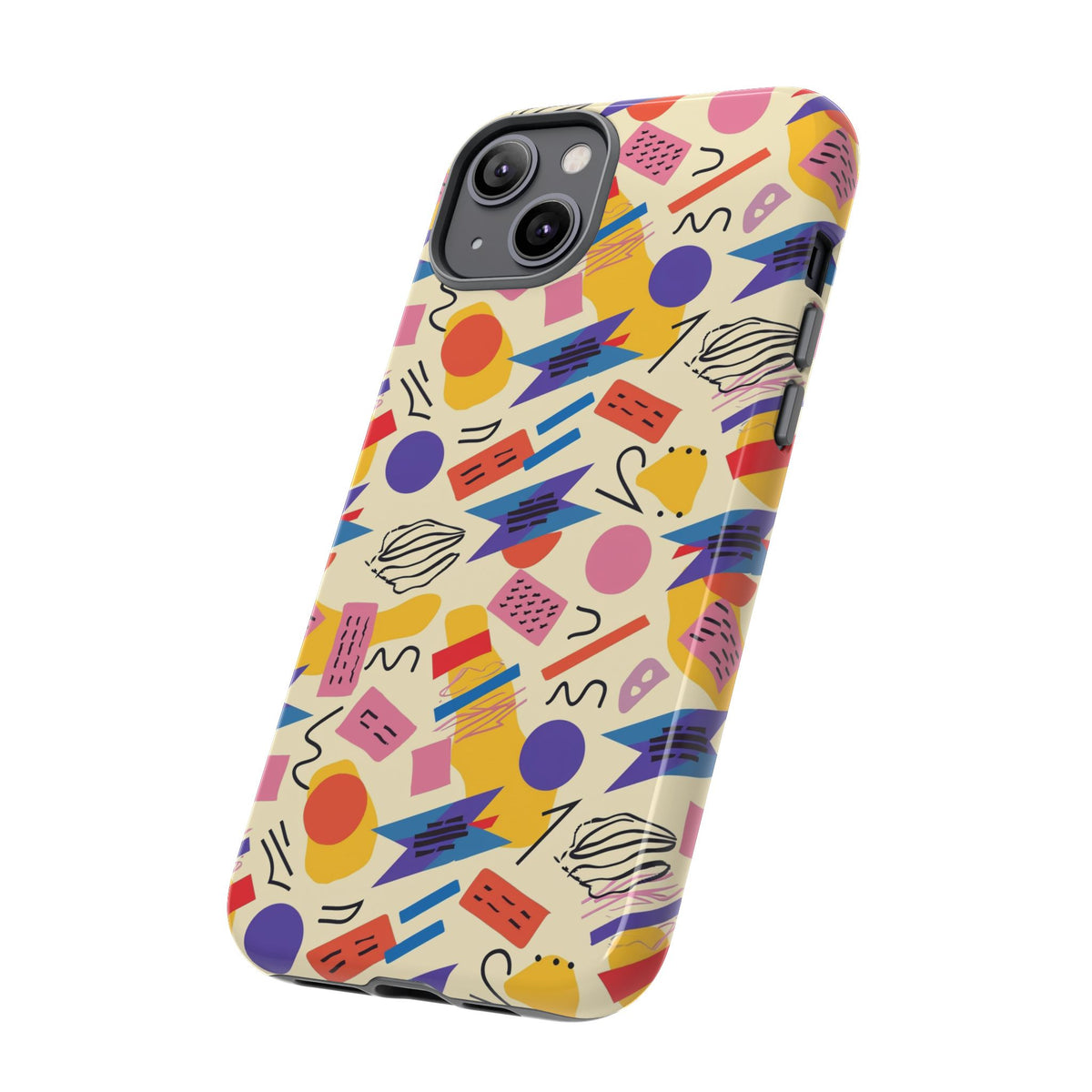 90s Themed Seamless Pattern Phone Case – Embrace Retro Style and Protection 270