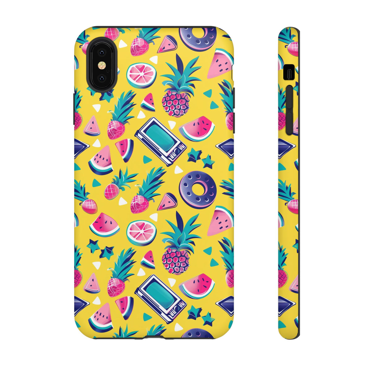 90s Themed Seamless Pattern Phone Case – Embrace Retro Style and Protection 255