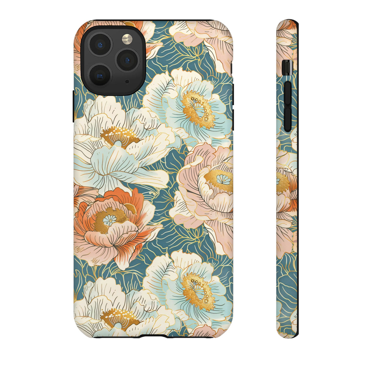 Japanese Blossom Asian Floral Design Phone Case – Elegant Floral Phone Cover 3