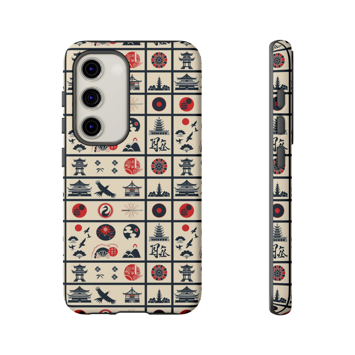 Japanese Pattern Phone Case – Elegant & Timeless Design for Your Phone 099