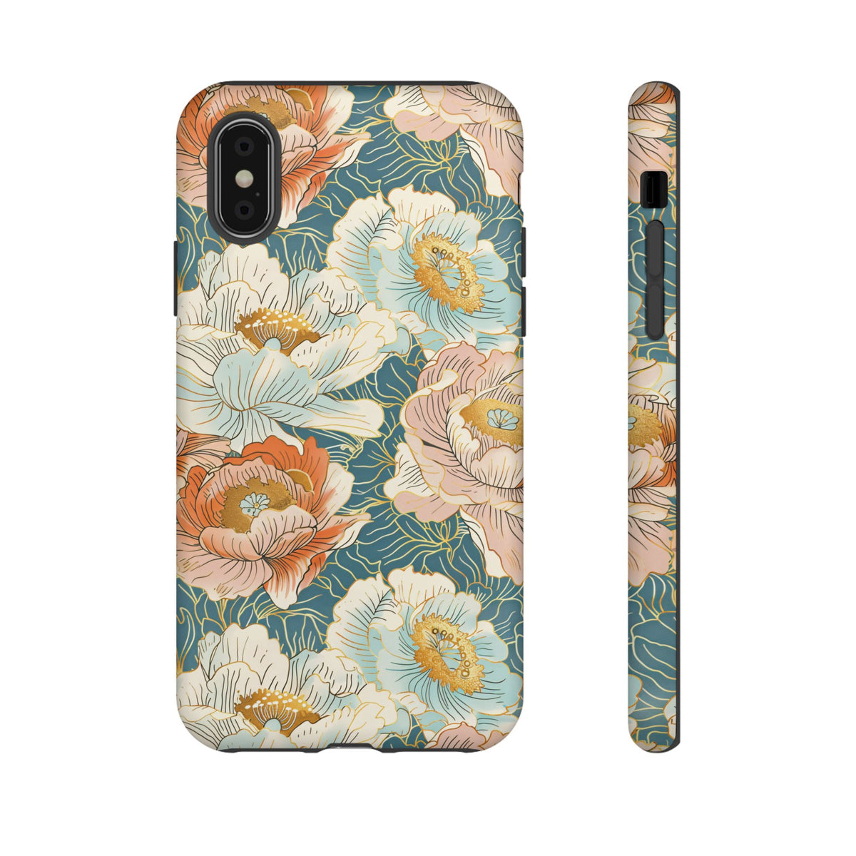 Japanese Blossom Asian Floral Design Phone Case – Elegant Floral Phone Cover 3