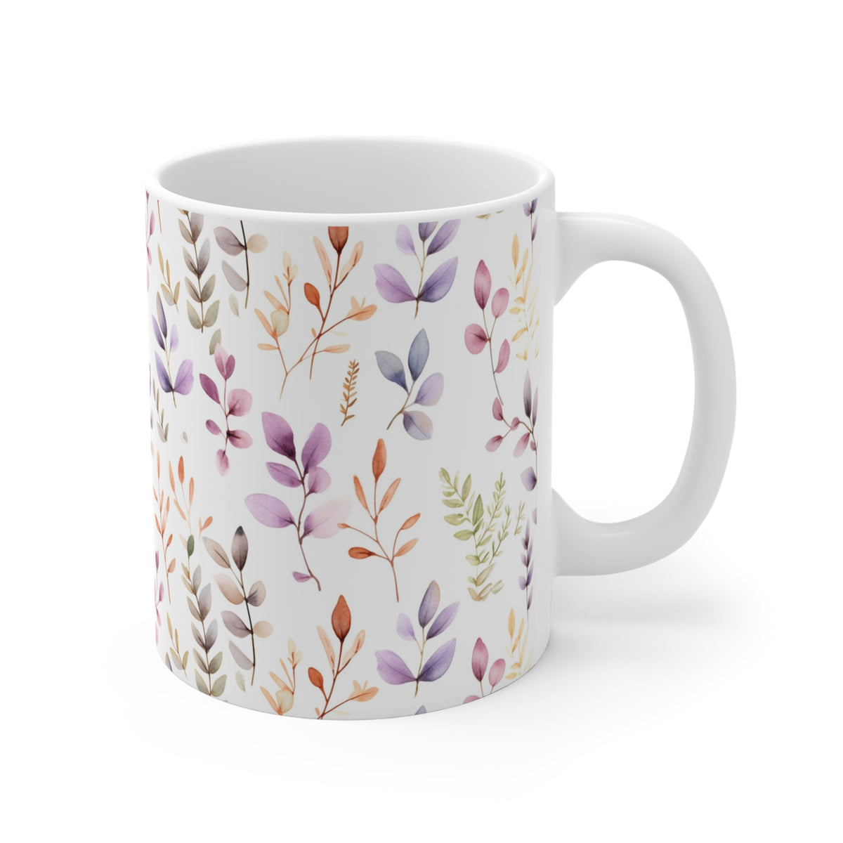 Various Watercolor Design All Over Coffee Mug – Unique Artistic Ceramic Coffee Cup 118