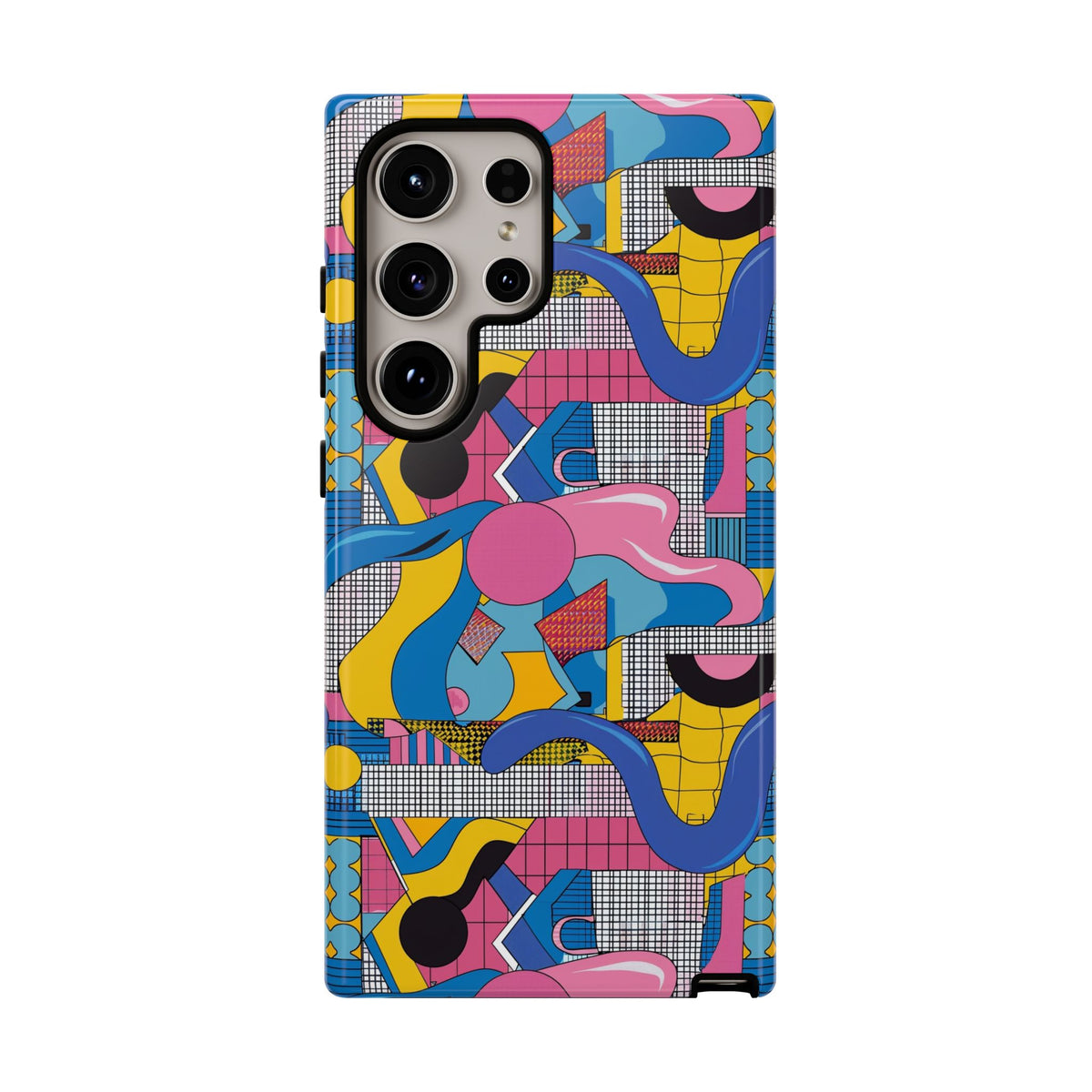 90s Themed Seamless Pattern Phone Case – Embrace Retro Style and Protection 224