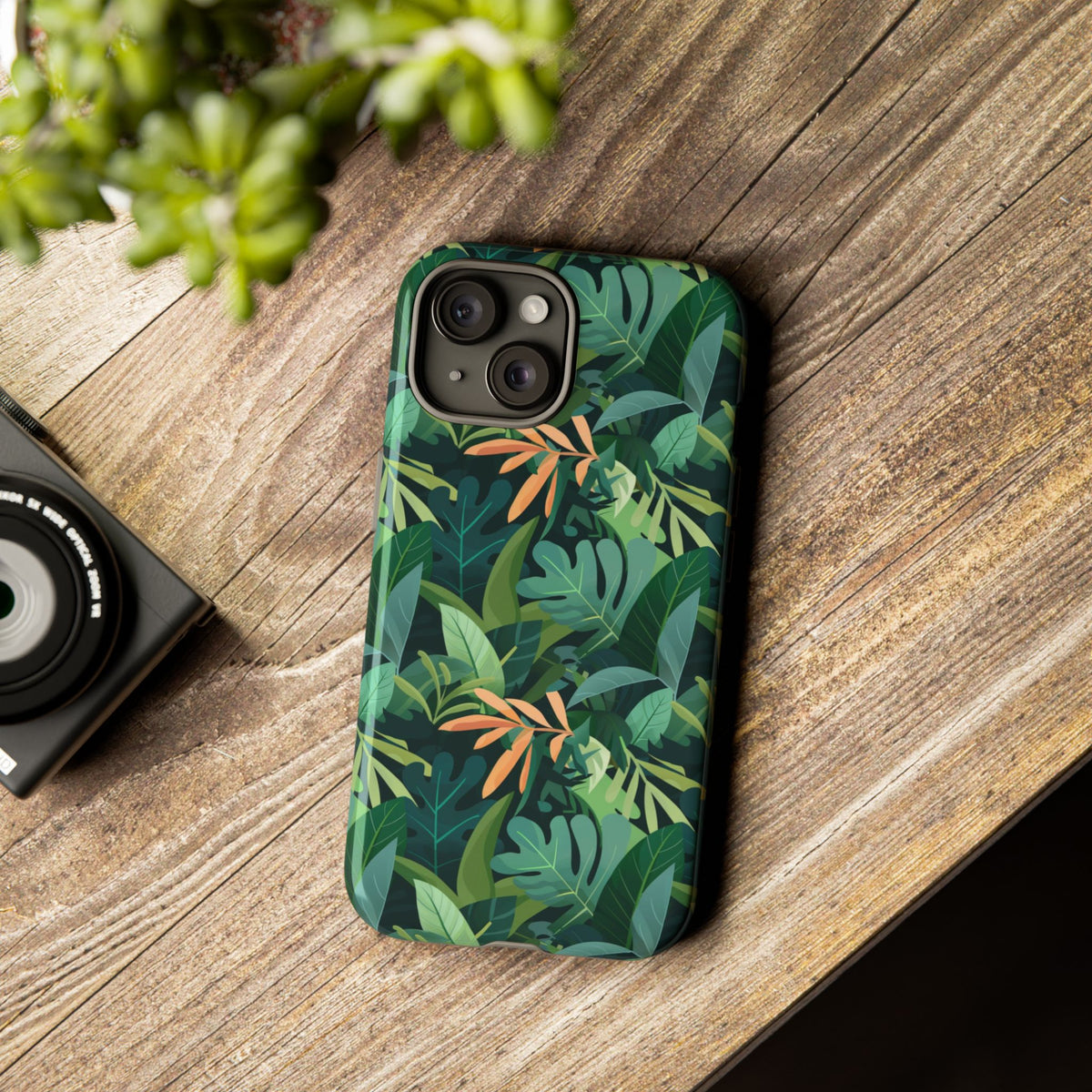 Jungle Pattern Phone Case – Exotic & Lush Design for Your Phone 341