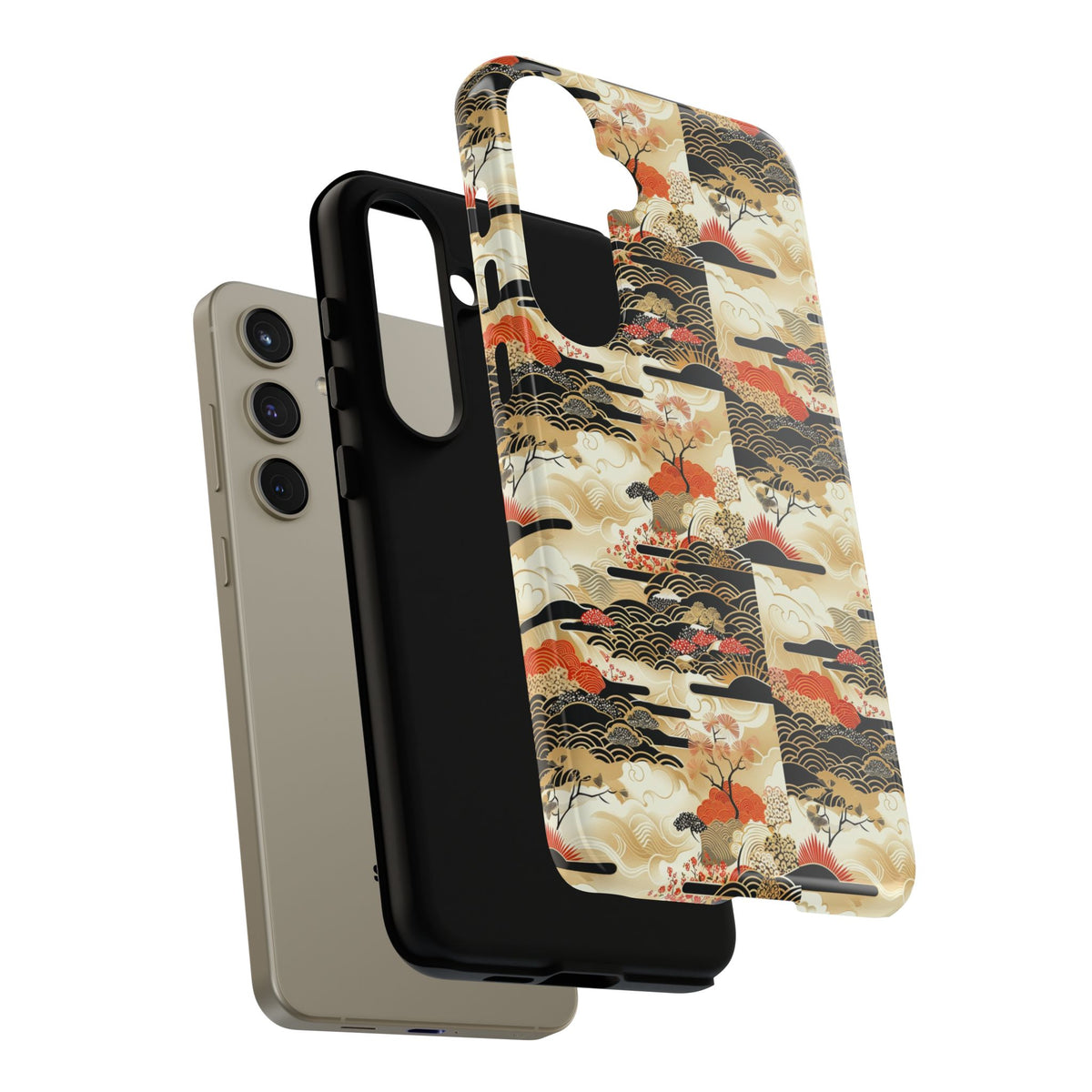 Japanese Pattern Phone Case – Elegant & Timeless Design for Your Phone 123