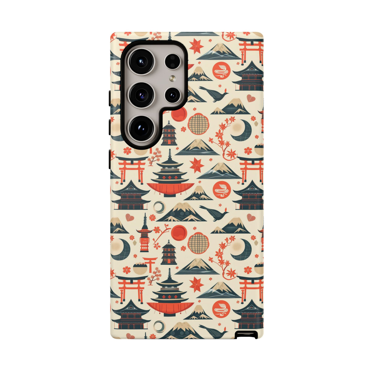 Japanese Pattern Phone Case – Elegant & Timeless Design for Your Phone 140