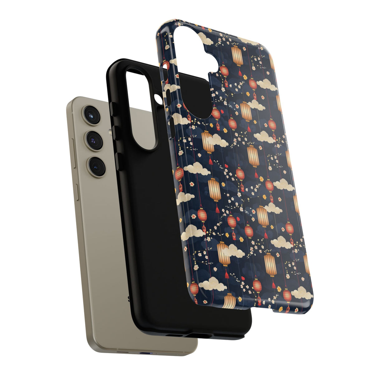 Japanese Pattern Phone Case – Elegant & Timeless Design for Your Phone 470