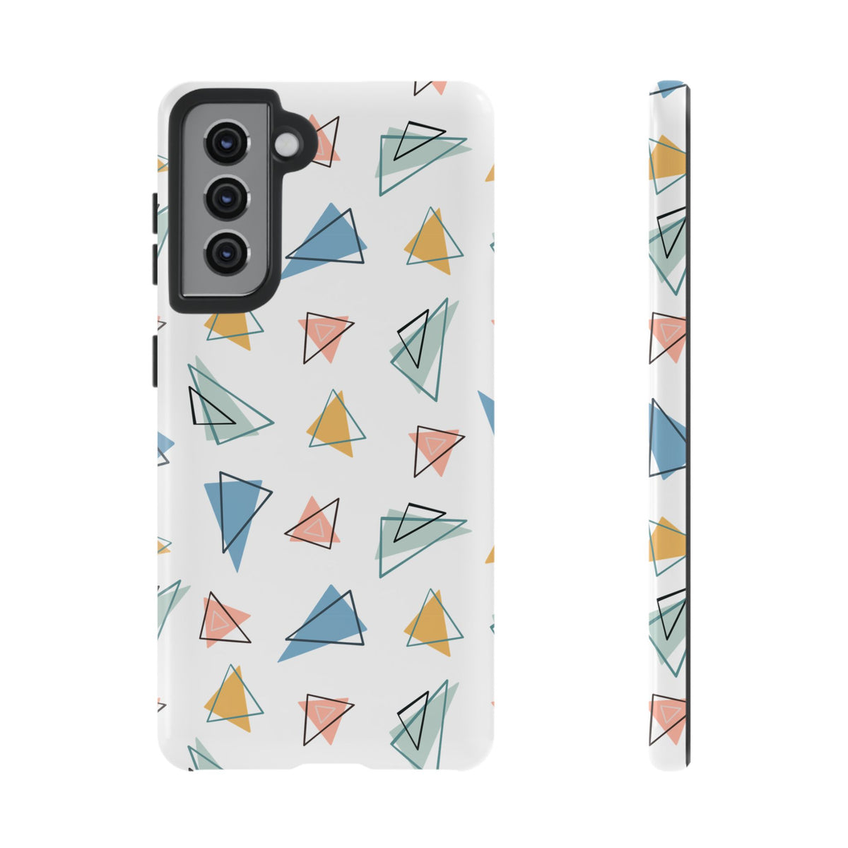 Triangle Pattern Phone Case – Modern & Durable Geometric Design