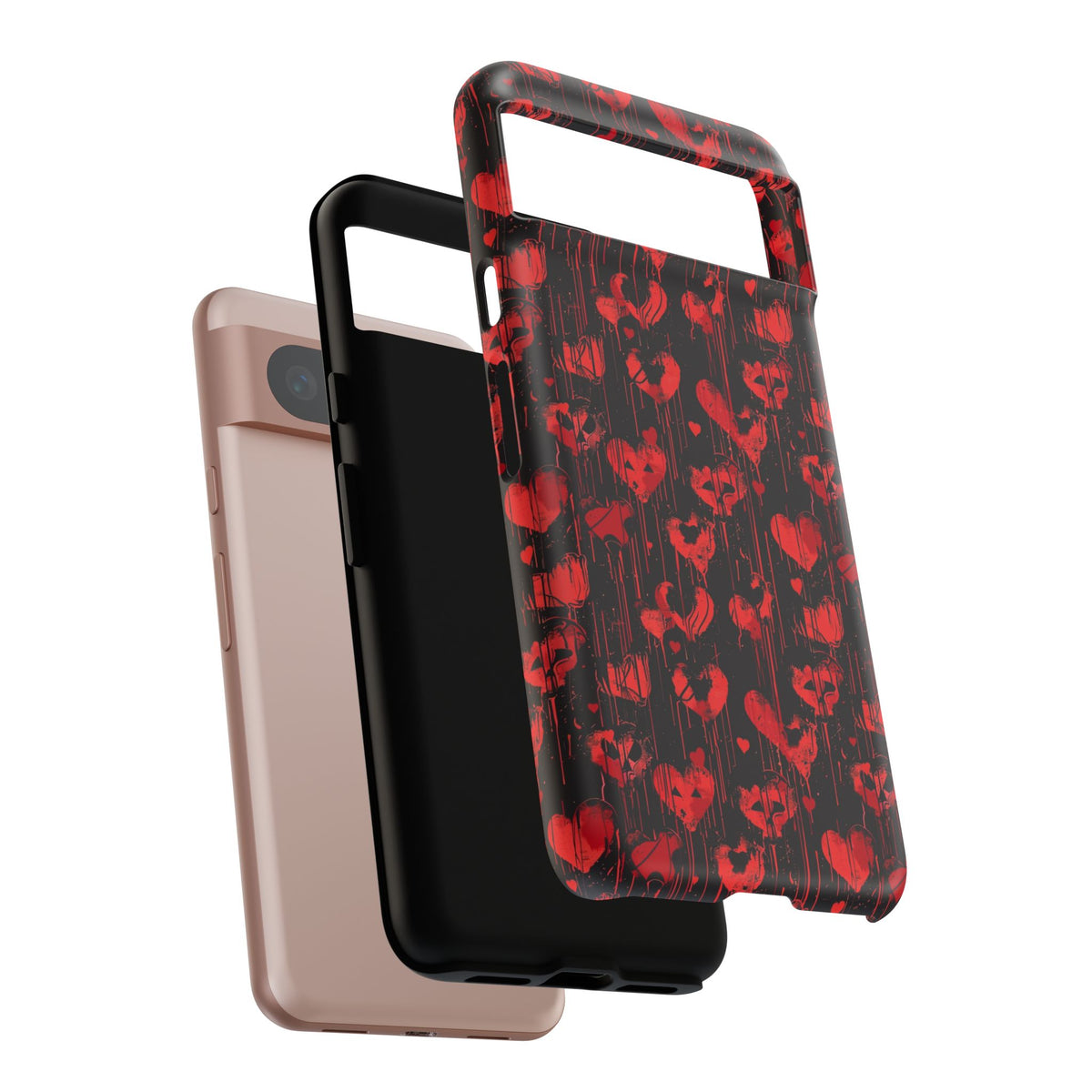 Heart Pattern Phone Case – Stylish & Loving Design for Your Device 825