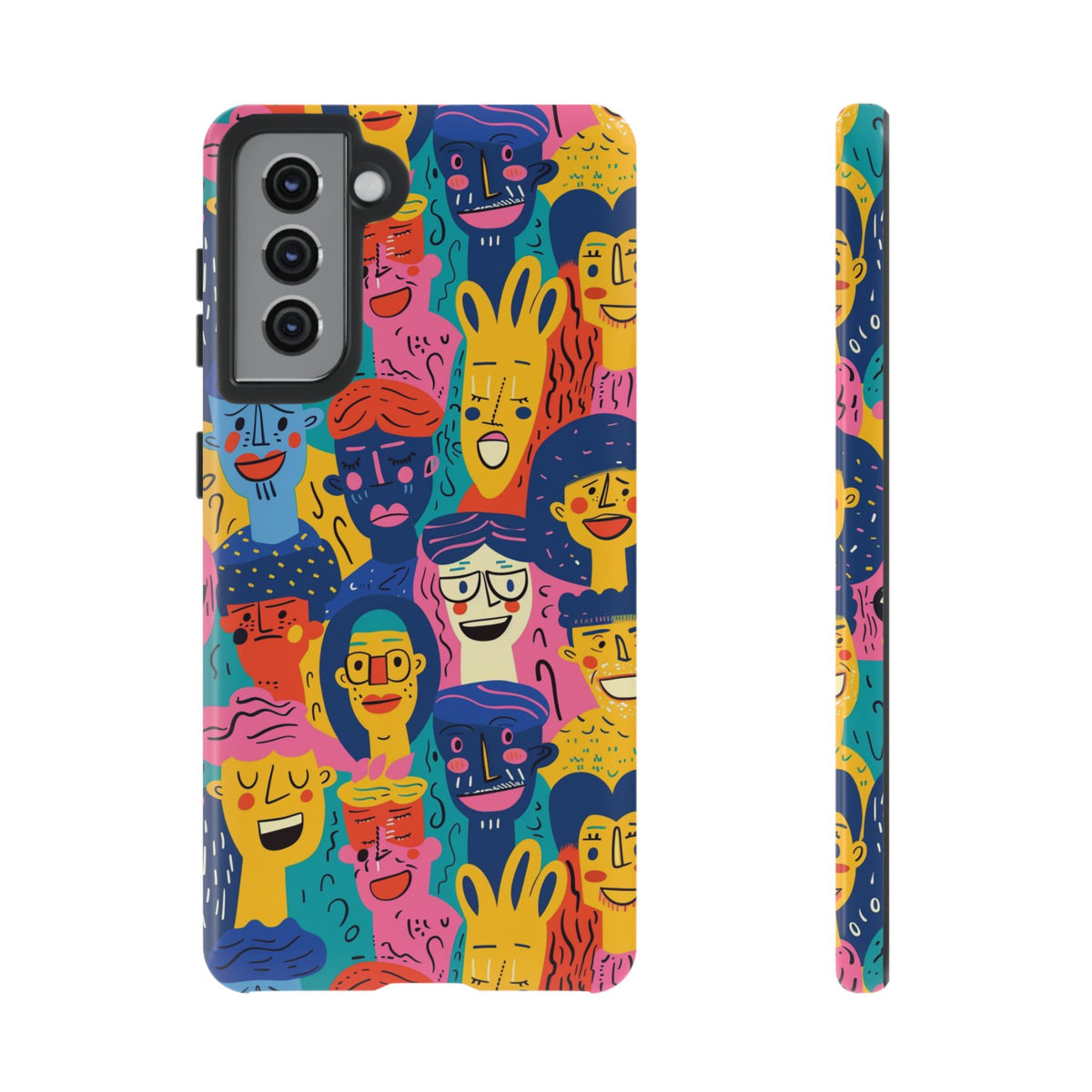 Happy Faces Phone Case – Joyful and Cheerful Design for a Bright Look 6