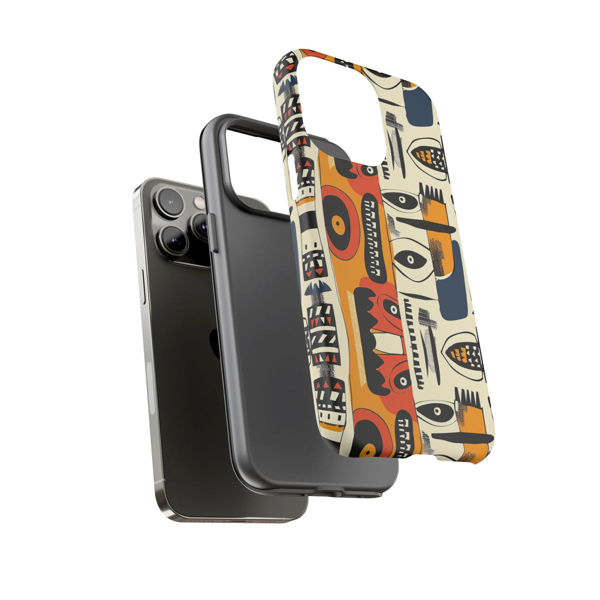 Stylish African Pattern Phone Case – Unique and Vibrant Protection 204