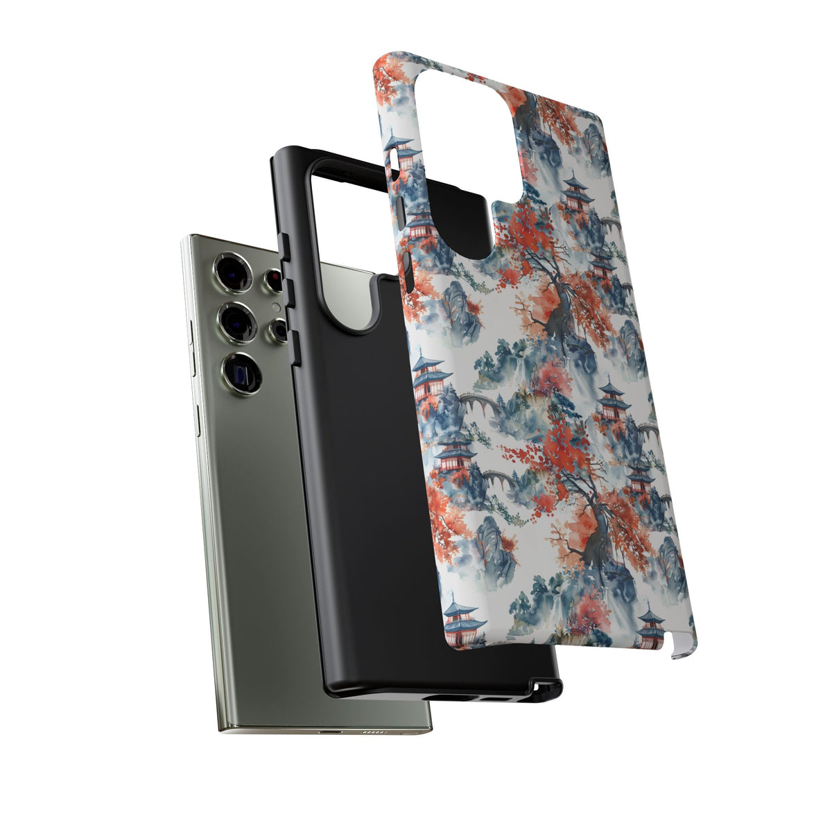 Japanese Pattern Phone Case – Elegant & Timeless Design for Your Phone 043