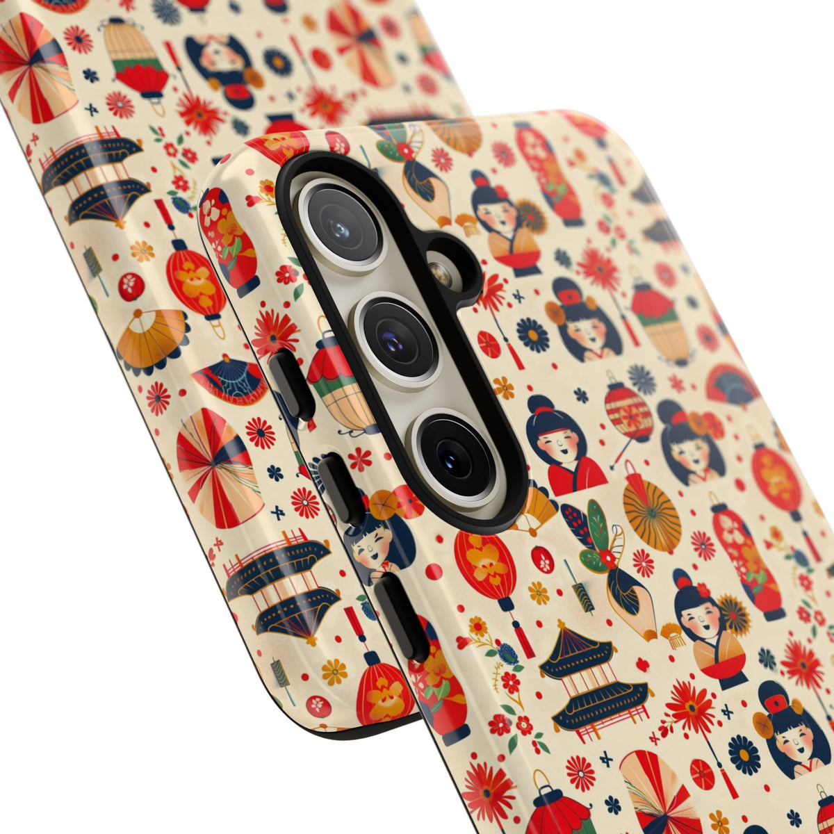 Japanese Pattern Phone Case – Elegant & Timeless Design for Your Phone 090