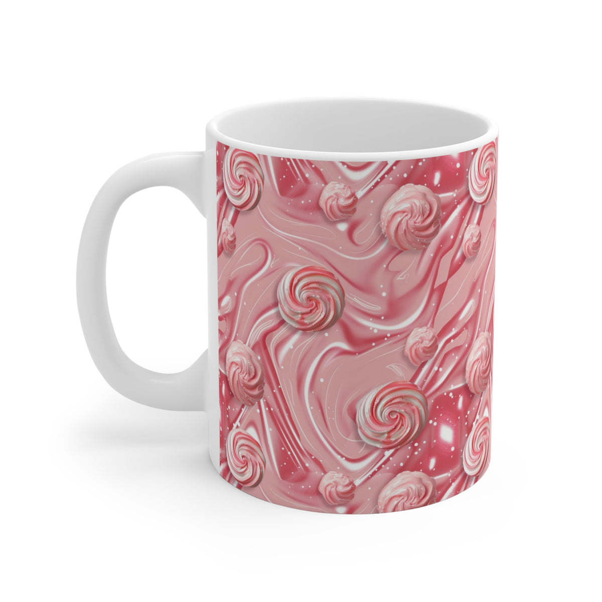 Colorful All-Over Candy Theme Coffee Mug Fun Ceramic Drinkware 362