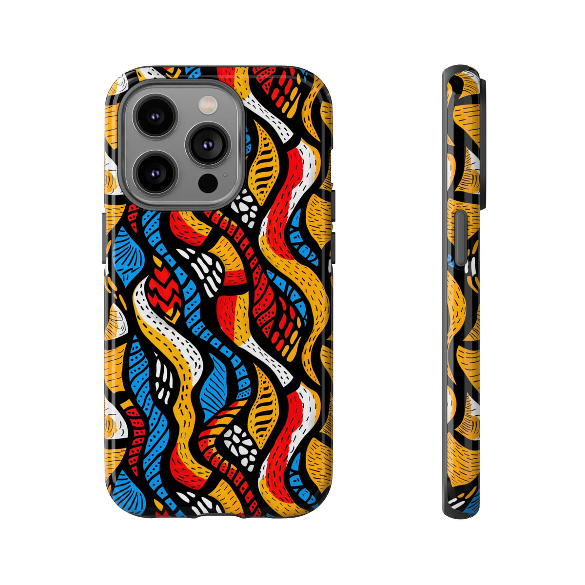 Stylish African Pattern Phone Case – Unique and Vibrant Protection 155