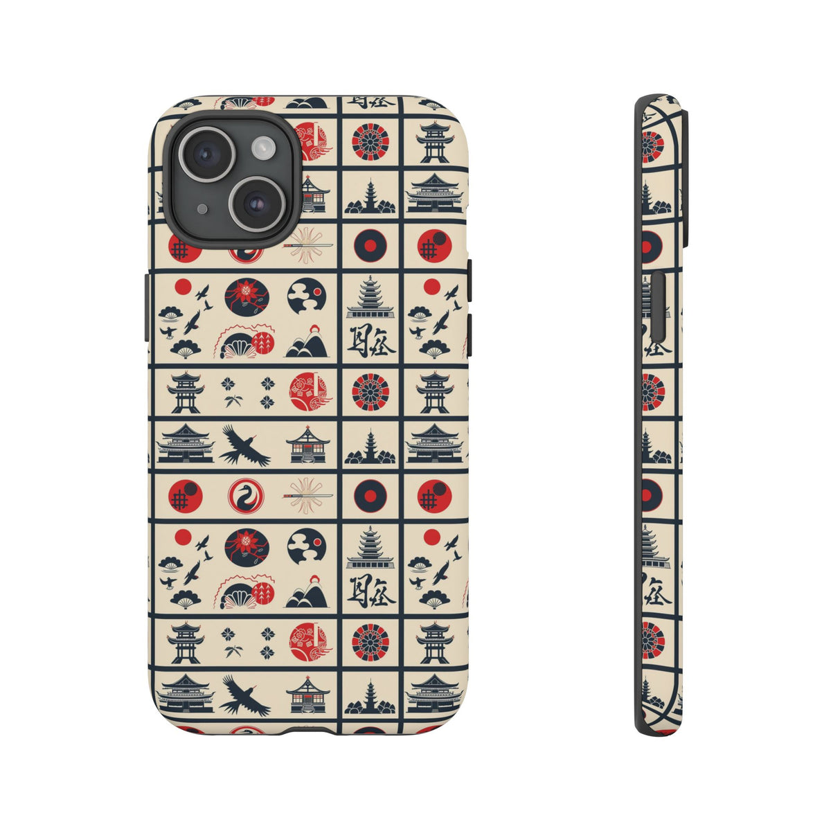 Japanese Pattern Phone Case – Elegant & Timeless Design for Your Phone 099