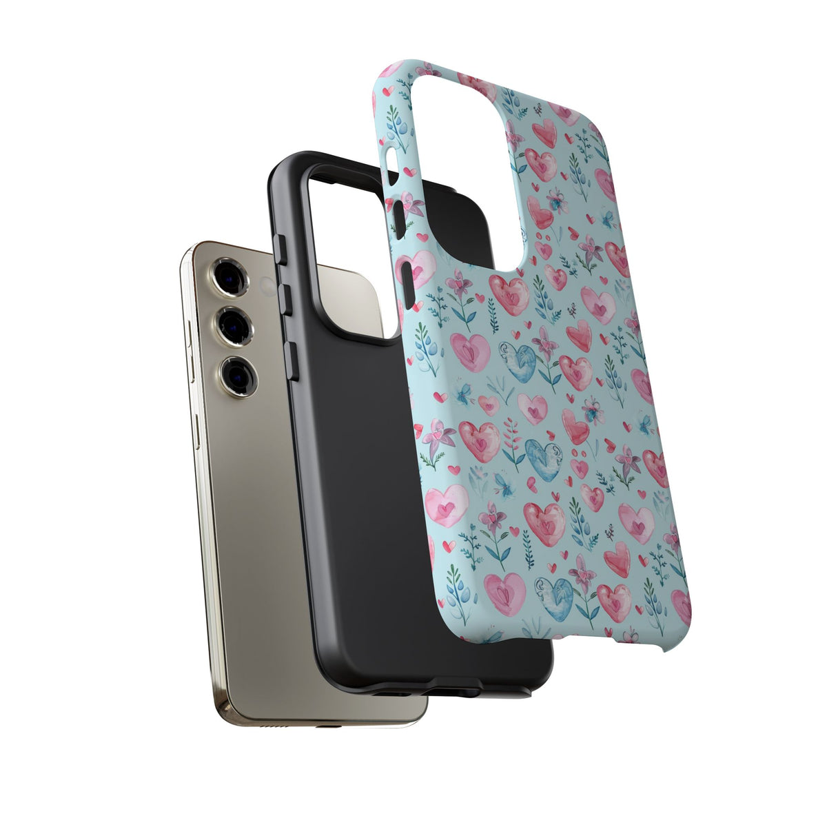 Heart Pattern Phone Case – Stylish & Loving Design for Your Device 228