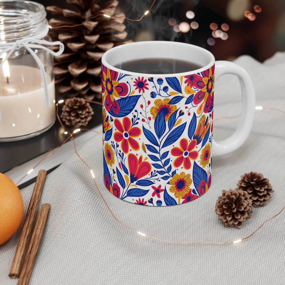 Groove Floral Bohemian Coffee Mug – Perfect for Free Spirits  (15)