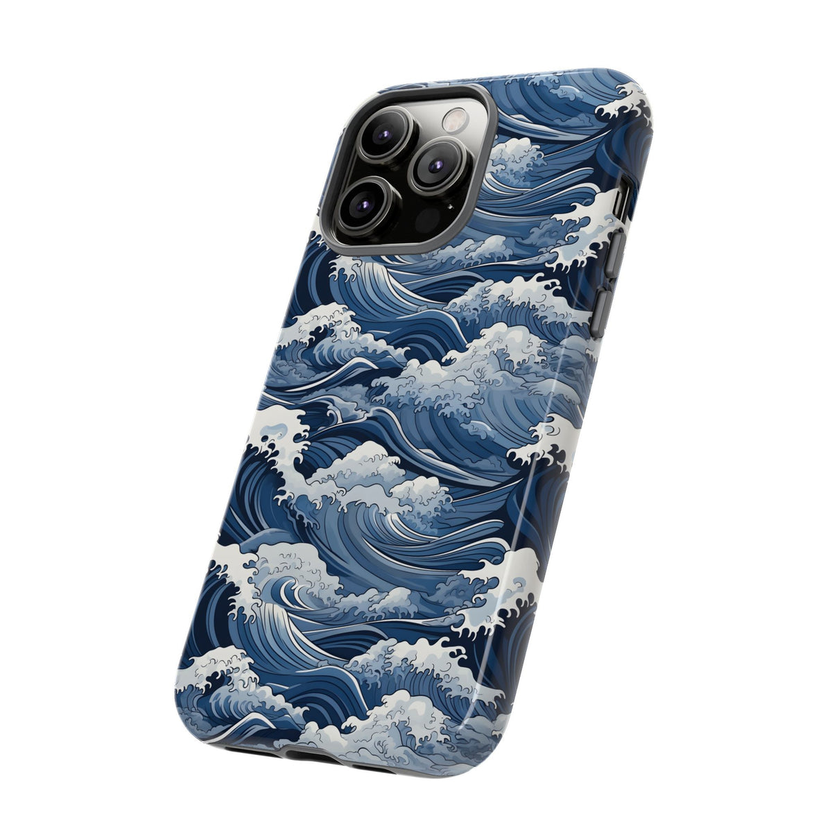 Japanese Waves Phone Case – Embrace Timeless Elegance with Classic Design