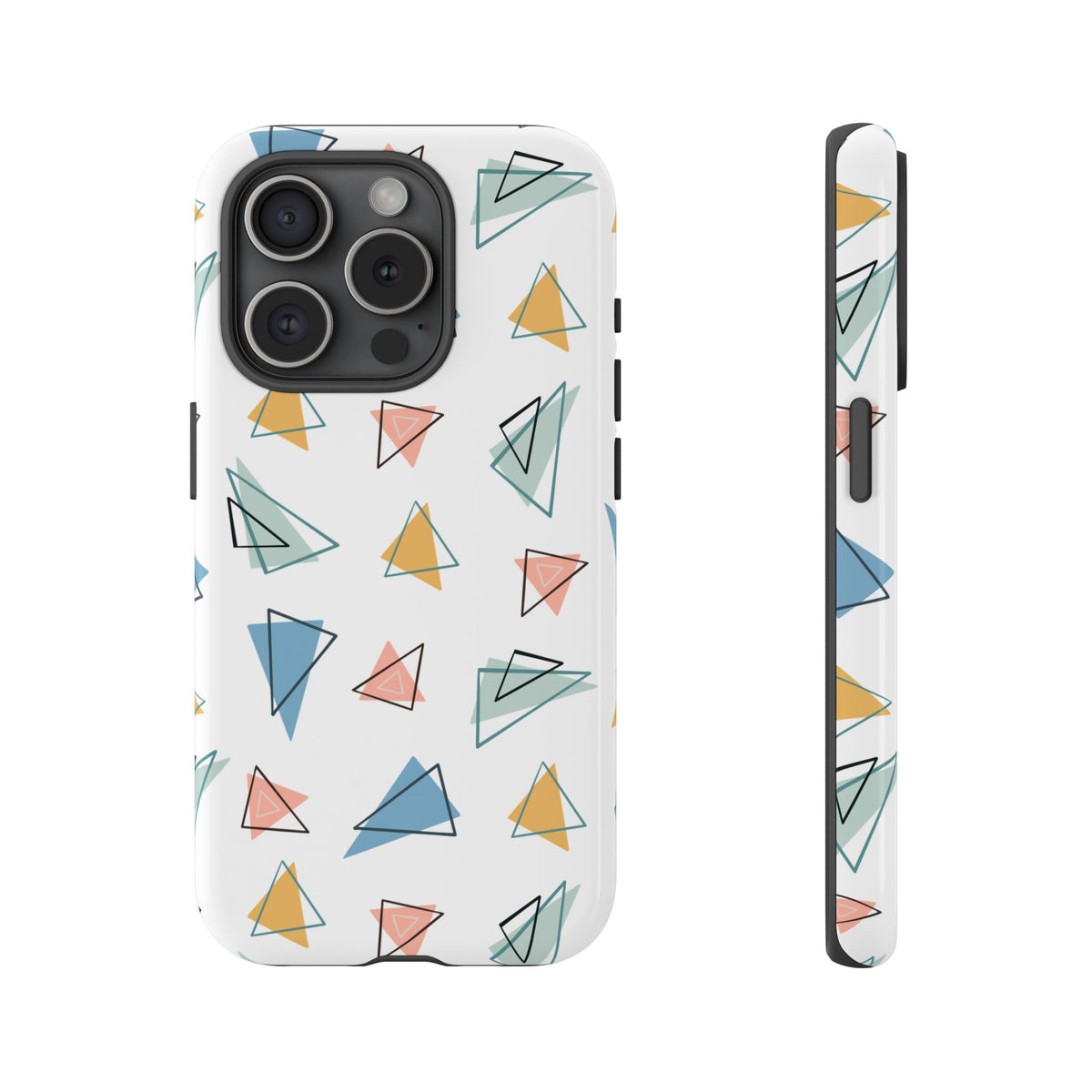 Triangle Pattern Phone Case – Modern & Durable Geometric Design