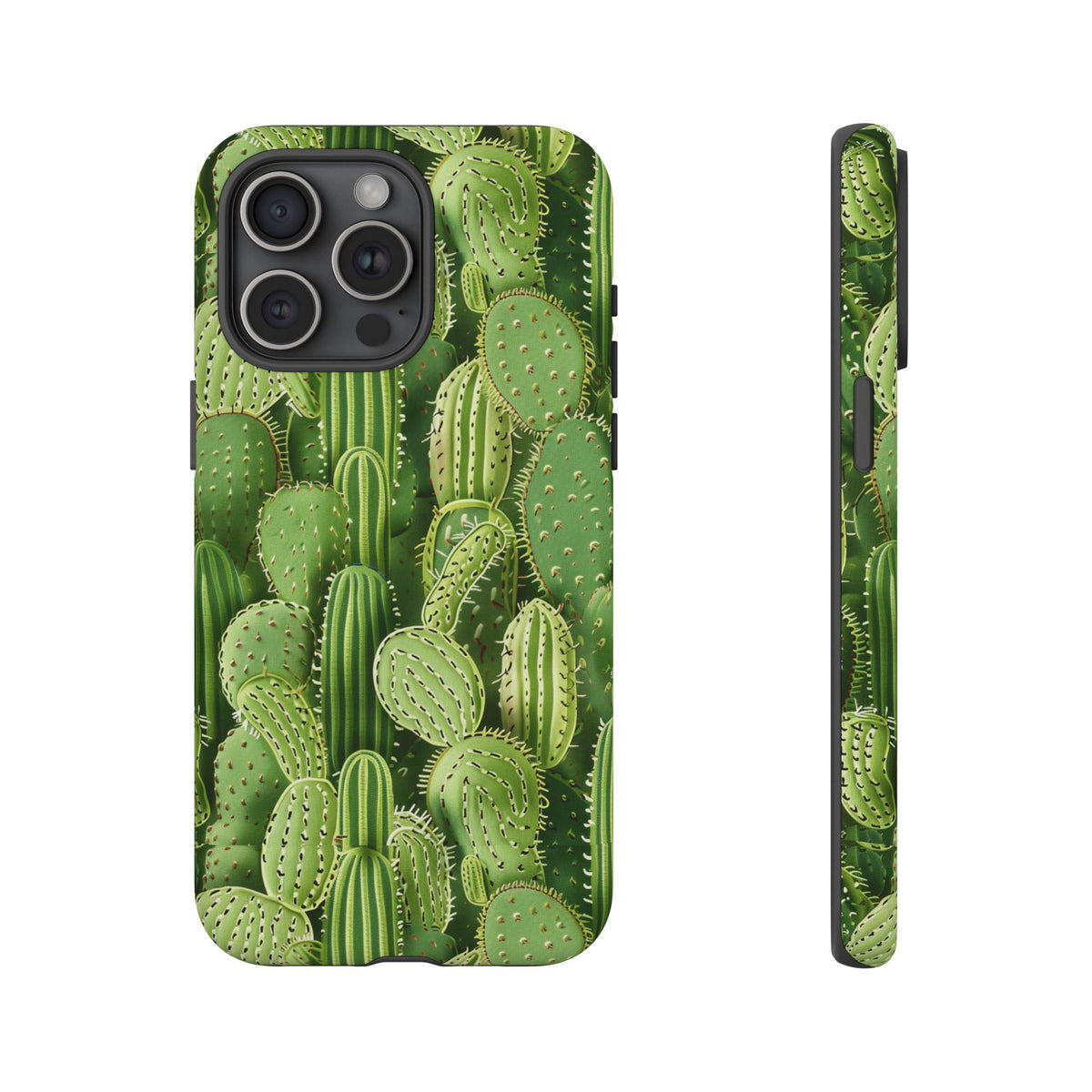 Cactus Embroidery Phone Case – Elegant and Unique Handcrafted Cactus Design