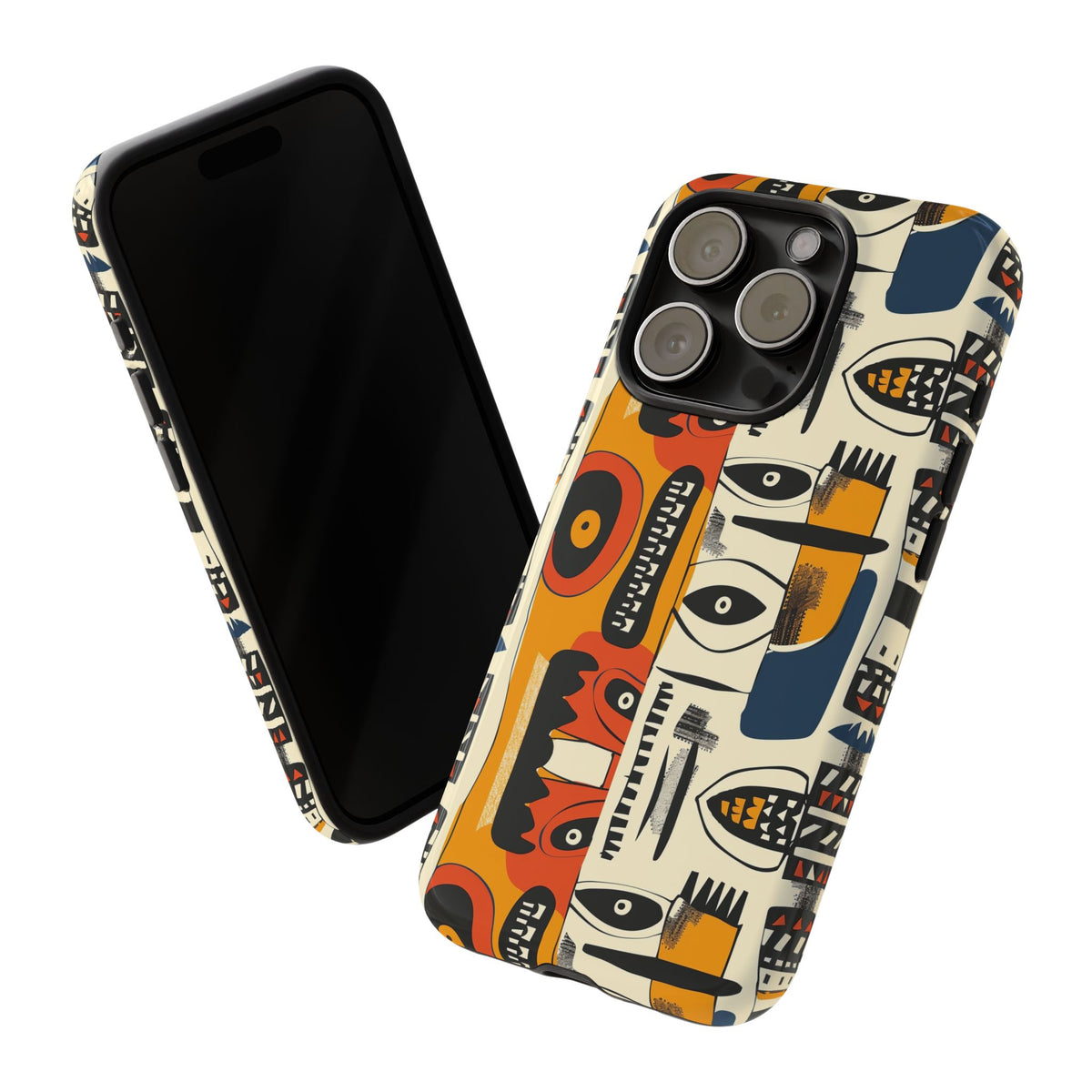 Stylish African Pattern Phone Case – Unique and Vibrant Protection 204