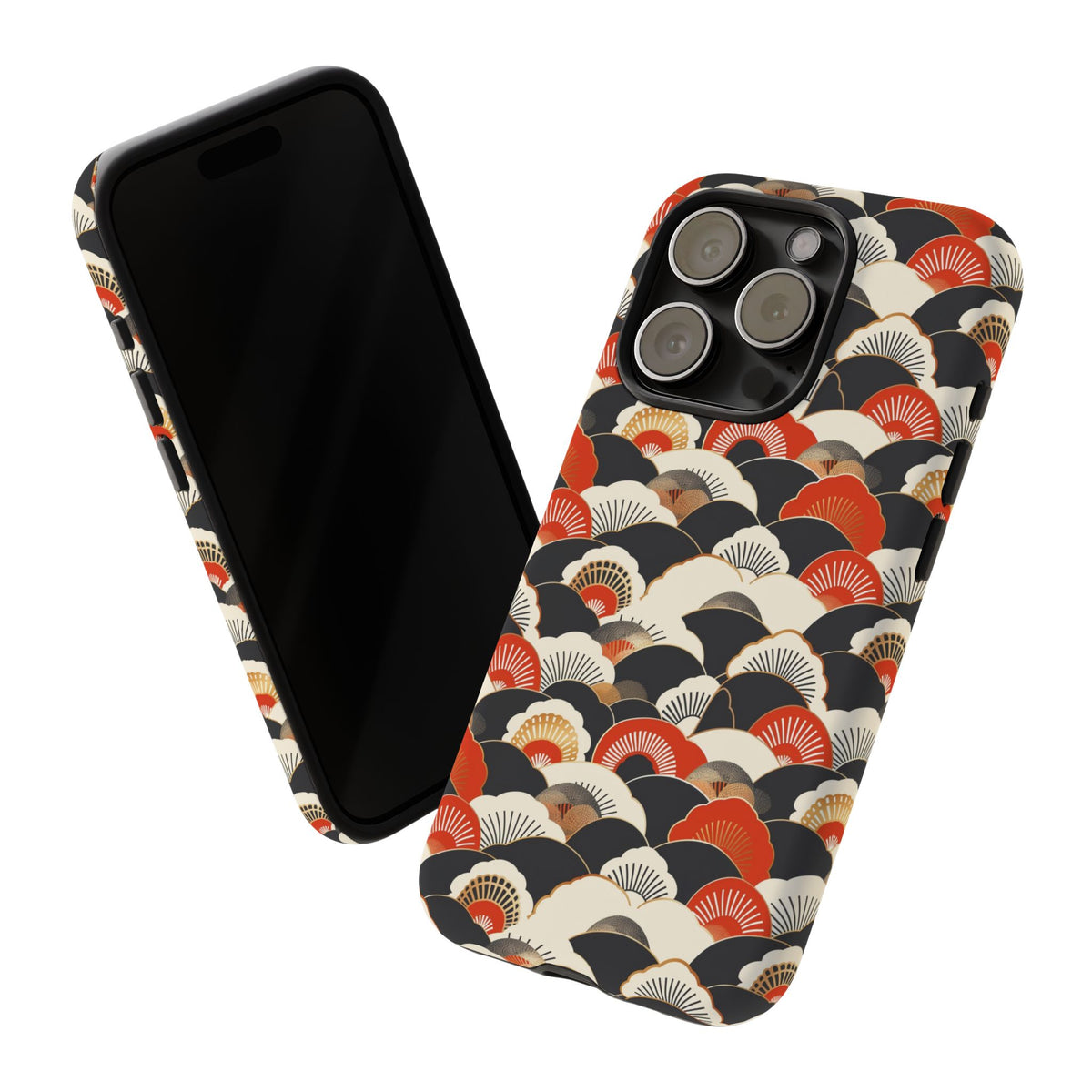 Japanese Pattern Phone Case – Elegant & Timeless Design for Your Phone 080