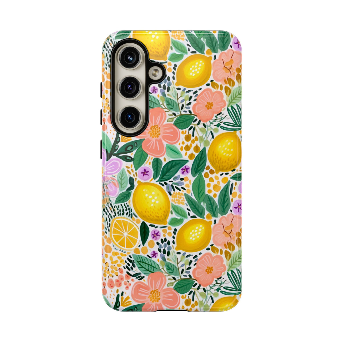 Cute Summer Lemons Phone Case – Refreshing Citrus Design for Your Phone