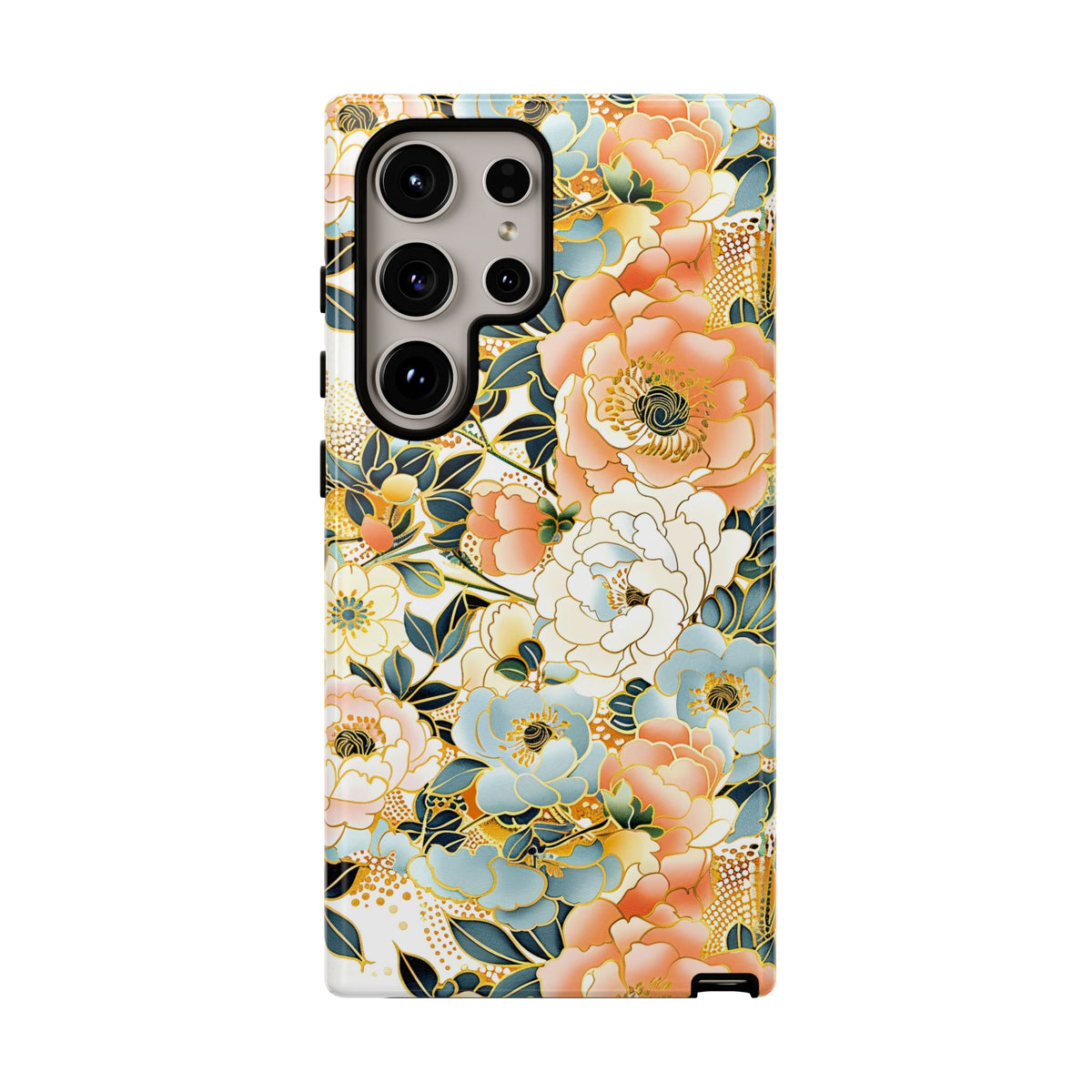 Japanese Blossom Asian Floral Design Phone Case – Elegant Floral Phone Cover 5