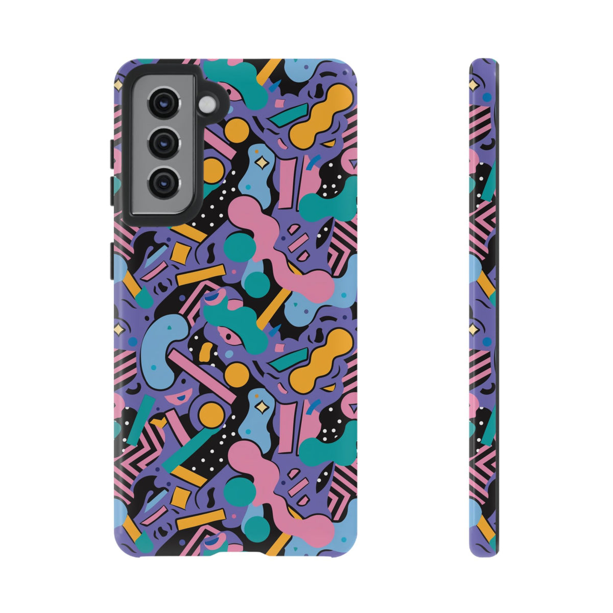 90s Themed Seamless Pattern Phone Case – Embrace Retro Style and Protection 234