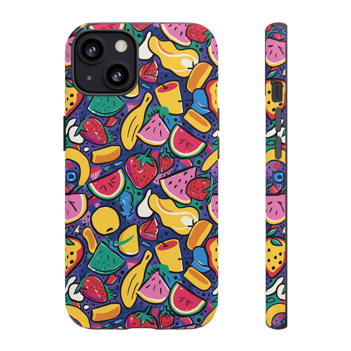 90s Themed Seamless Pattern Phone Case – Embrace Retro Style and Protection 316